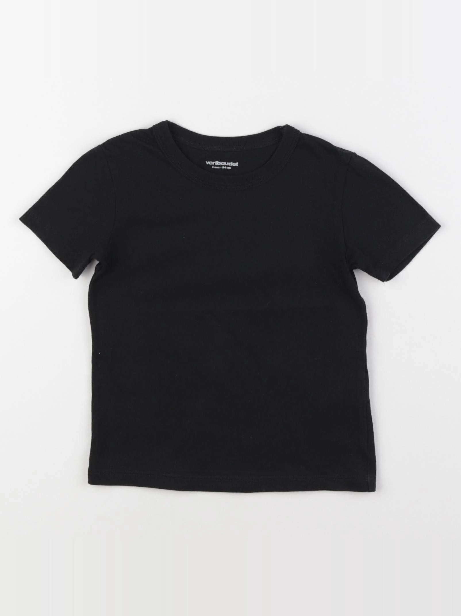 Vertbaudet - tee-shirt noir - 3 ans