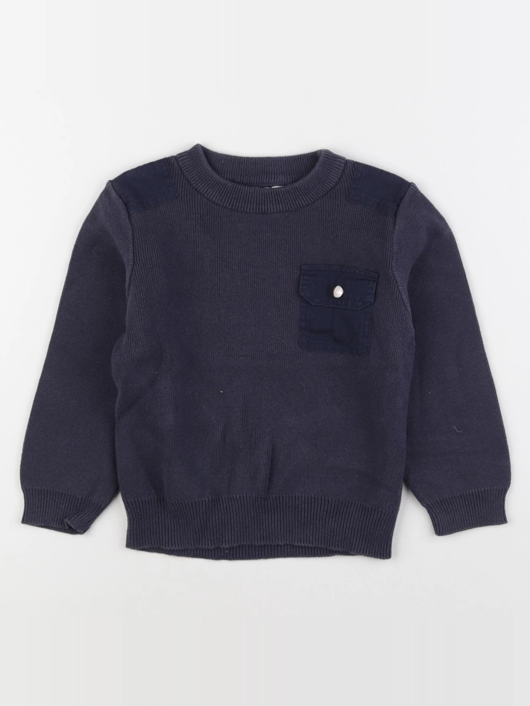 Monoprix - pull bleu - 3 ans