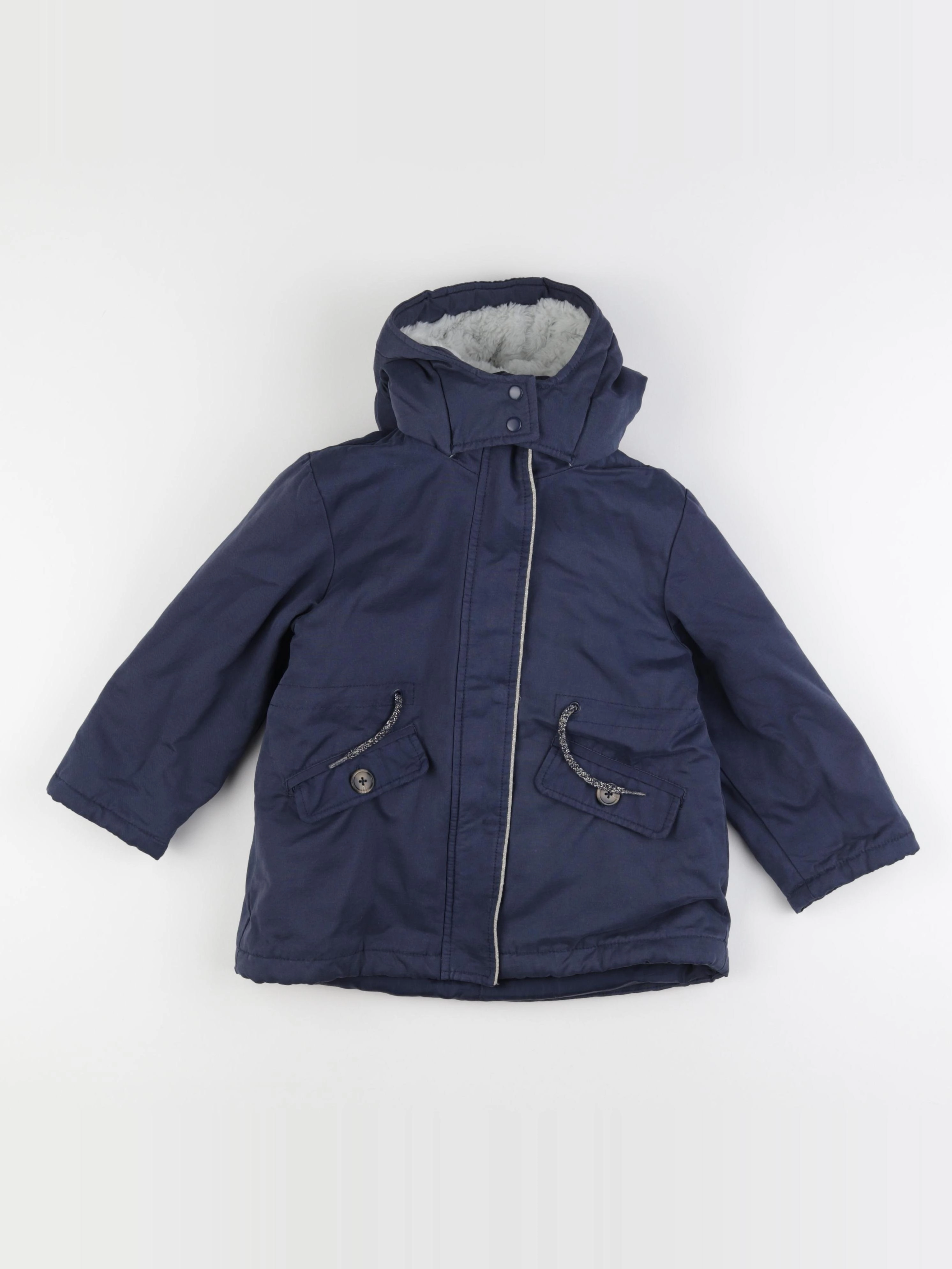 Vertbaudet - parka bleu - 5 ans