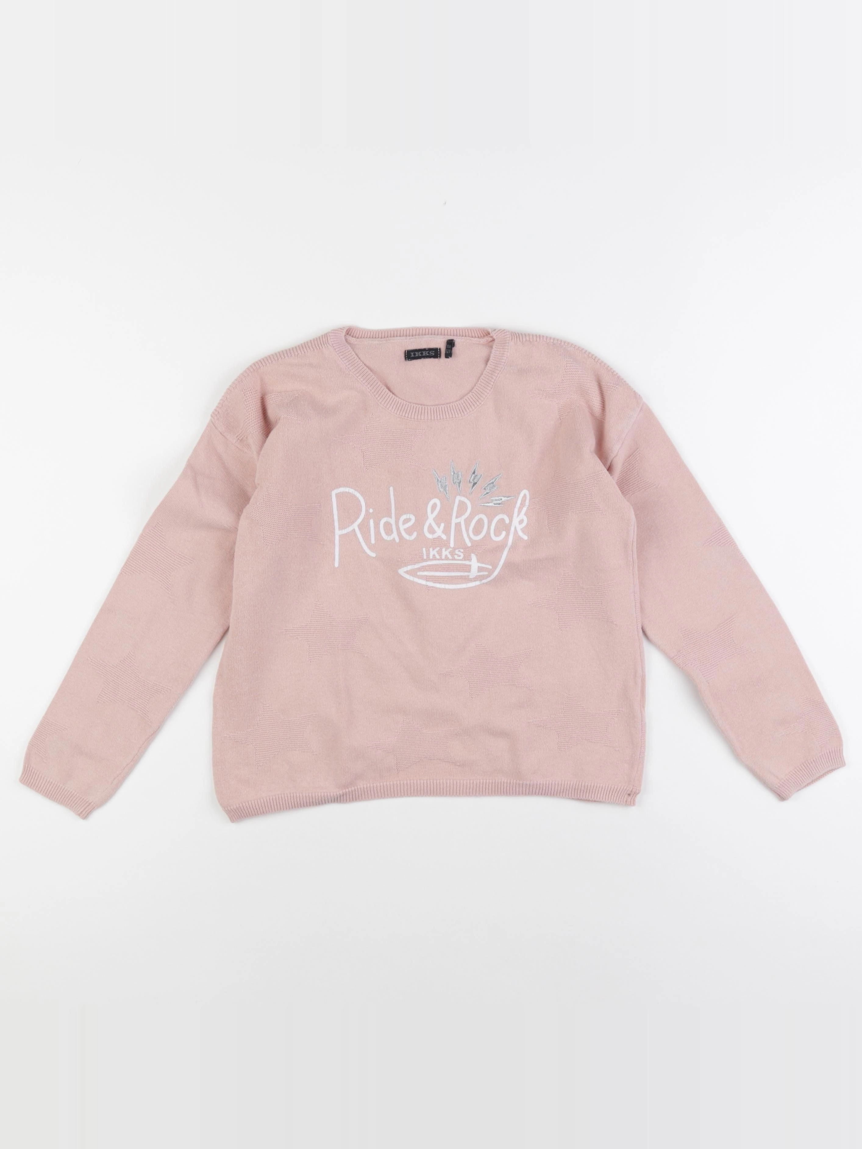 IKKS - pull rose - 8 ans