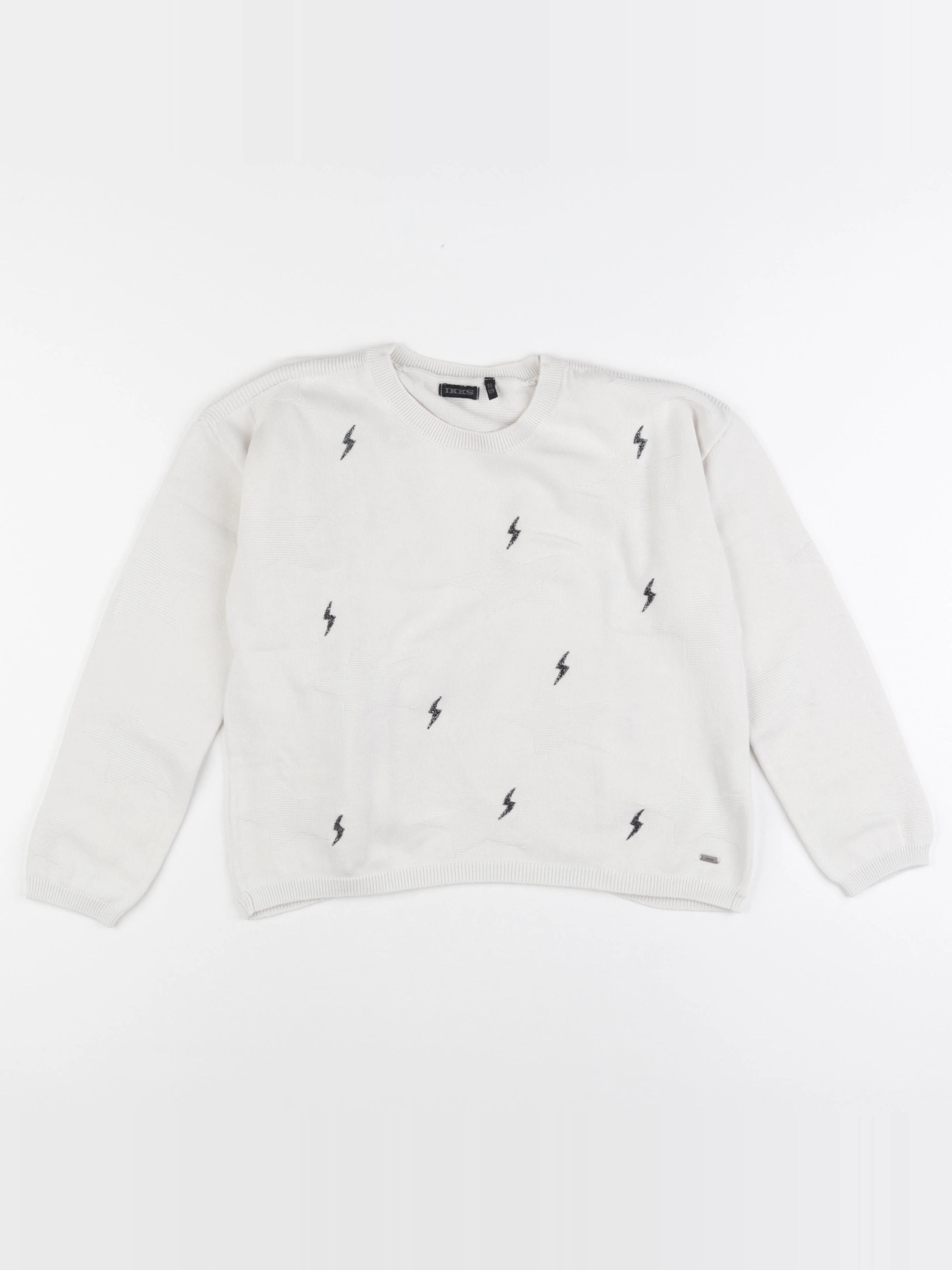 IKKS - pull imprimé au dos blanc - 8 ans