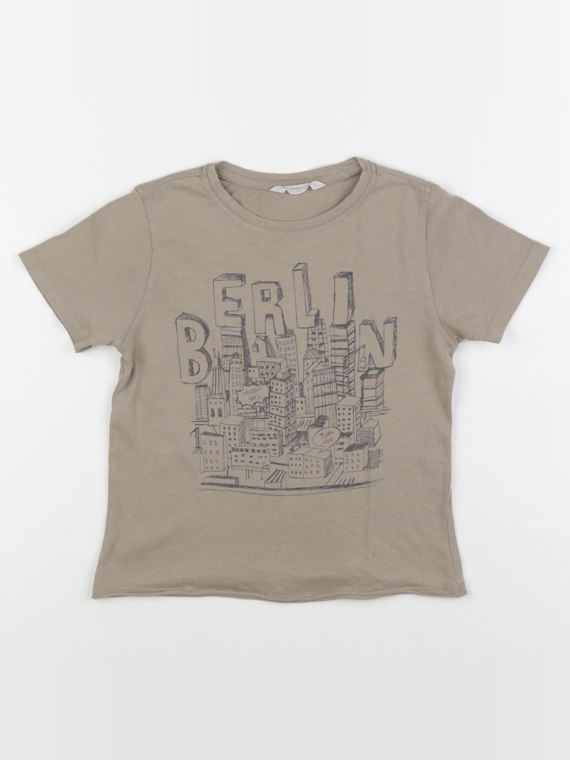 Mango - tee-shirt vert - 4/5 ans