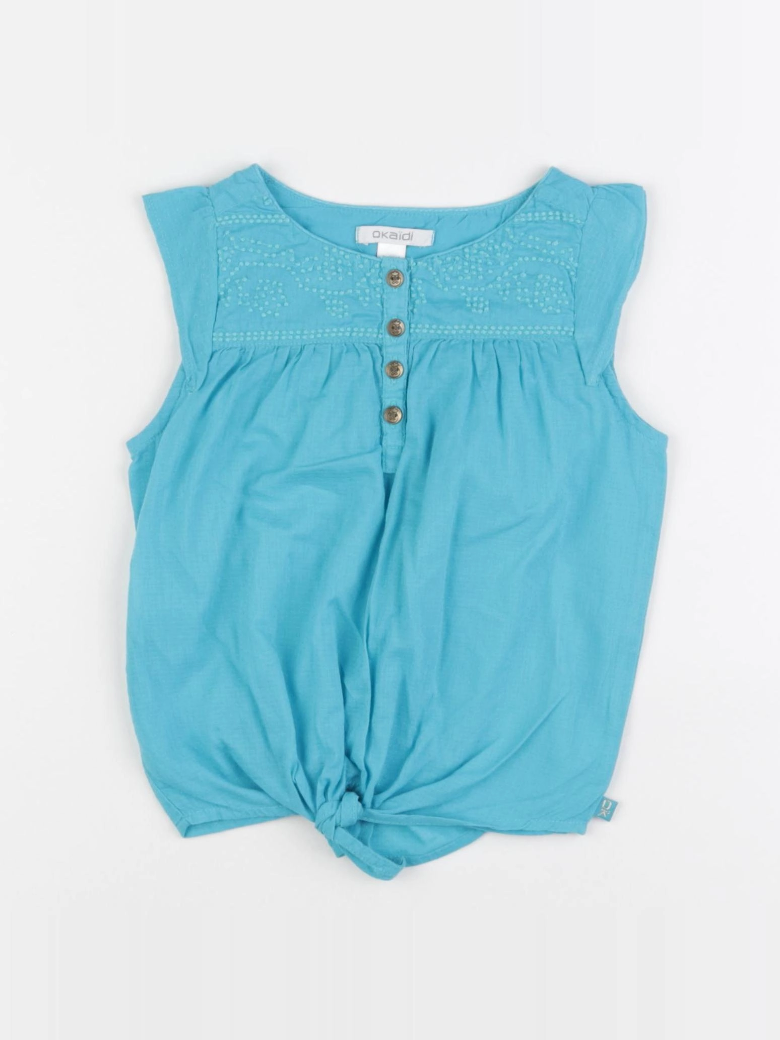 Okaidi - blouse bleu - 4 ans
