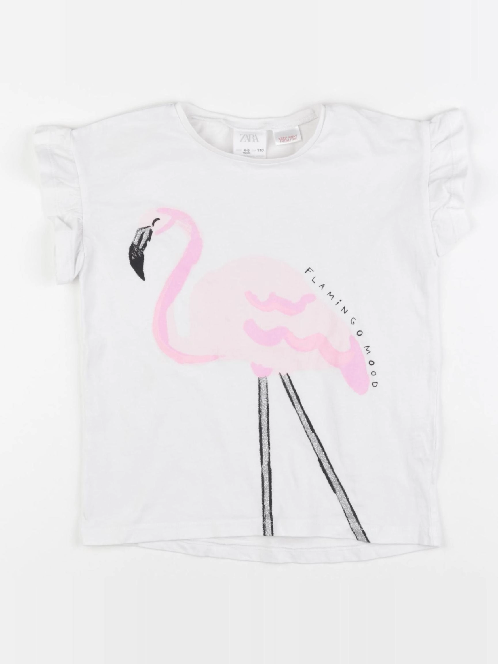 Zara - tee-shirt multicolore - 4/5 ans