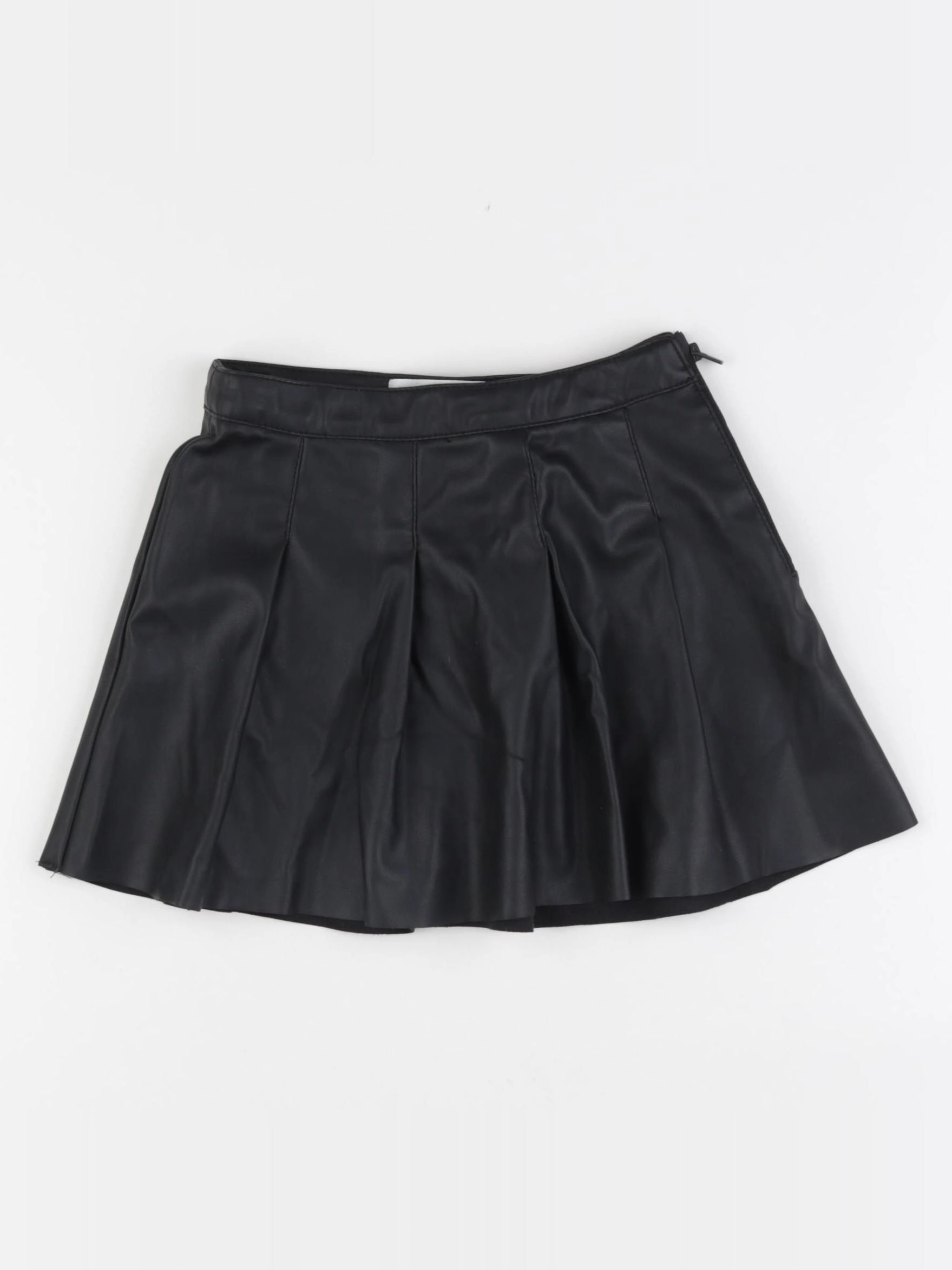 Zara - jupe noir simili cuir- 3/4 ans