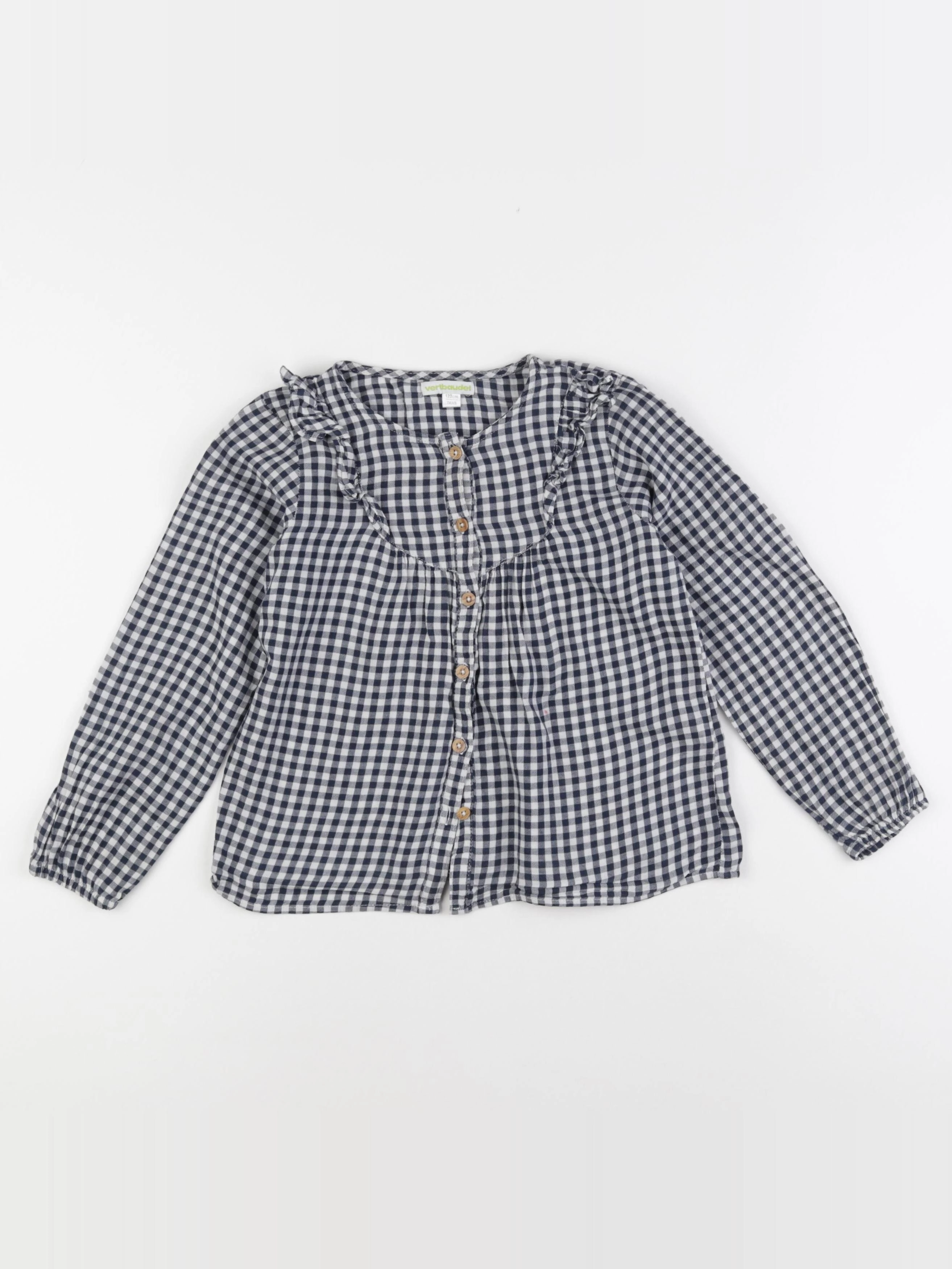 Vertbaudet - blouse bleu - 7 ans