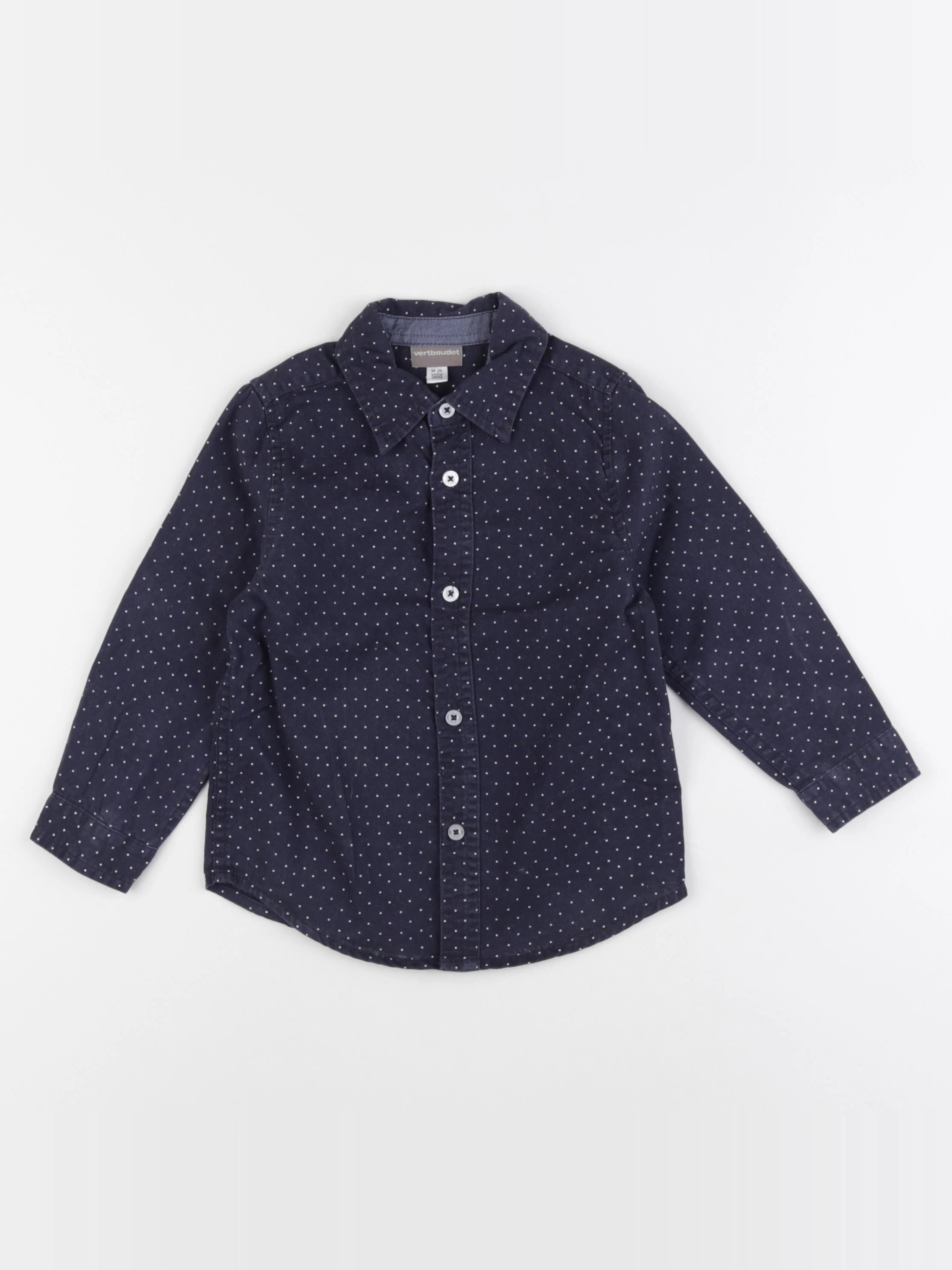 Vertbaudet - chemise bleu - 3 ans