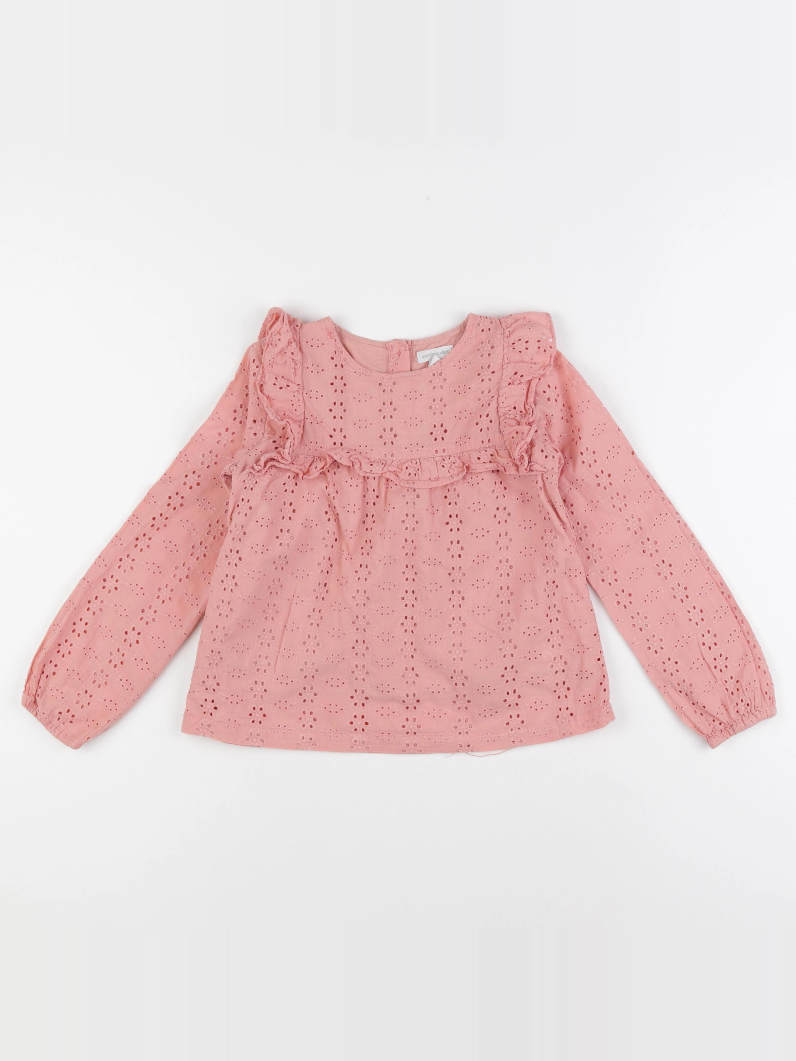Vertbaudet - blouse rose - 7 ans