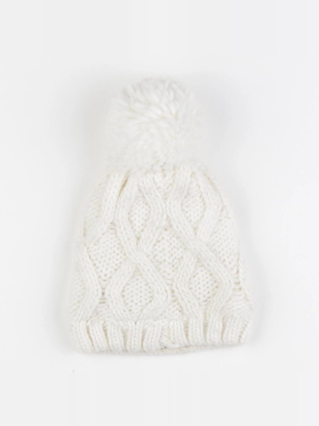 Monoprix - bonnet blanc - 3/6 ans