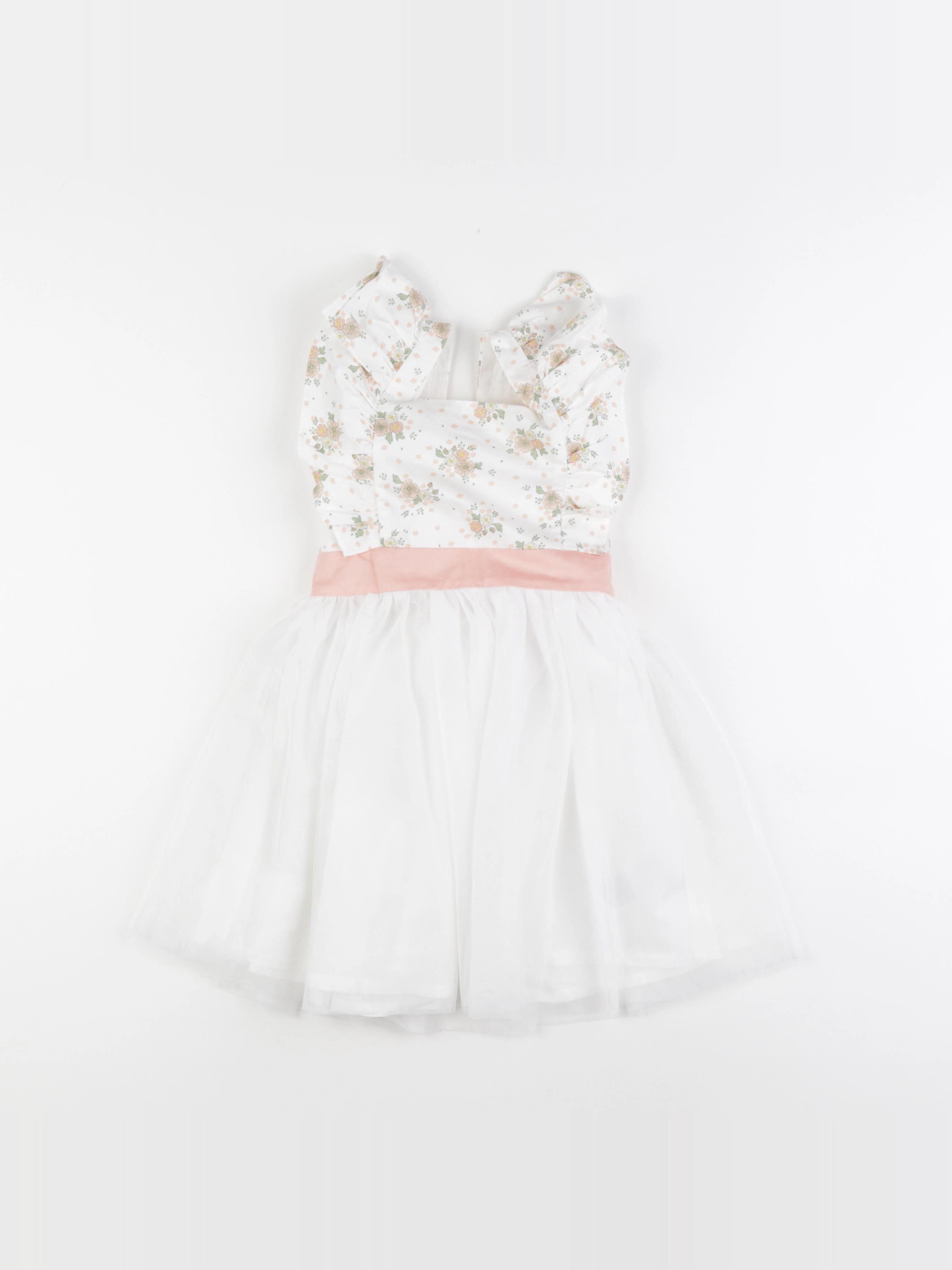 Vertbaudet - robe blanc - 4 ans