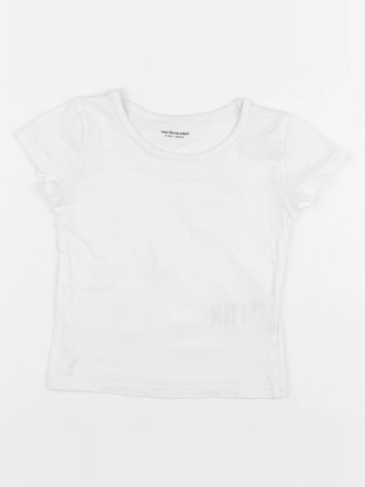 Vertbaudet - maillot de corps blanc - 3 ans