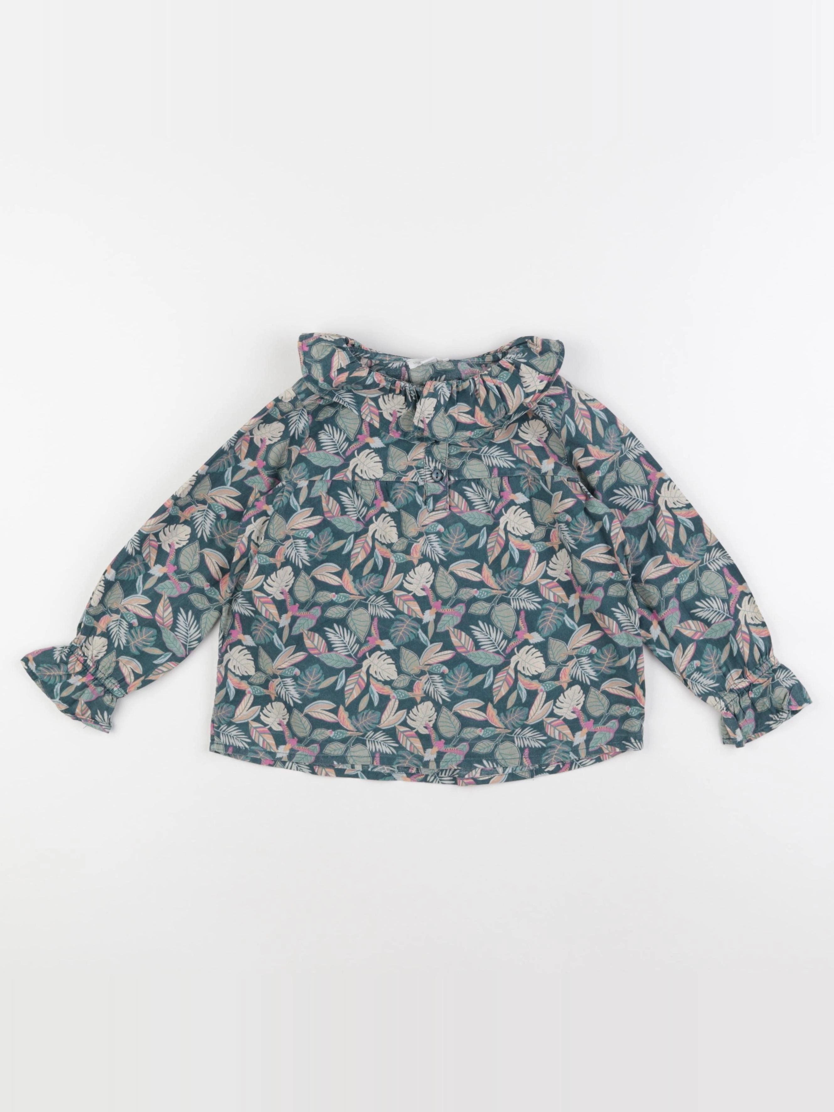 Vertbaudet - blouse vert - 4 ans