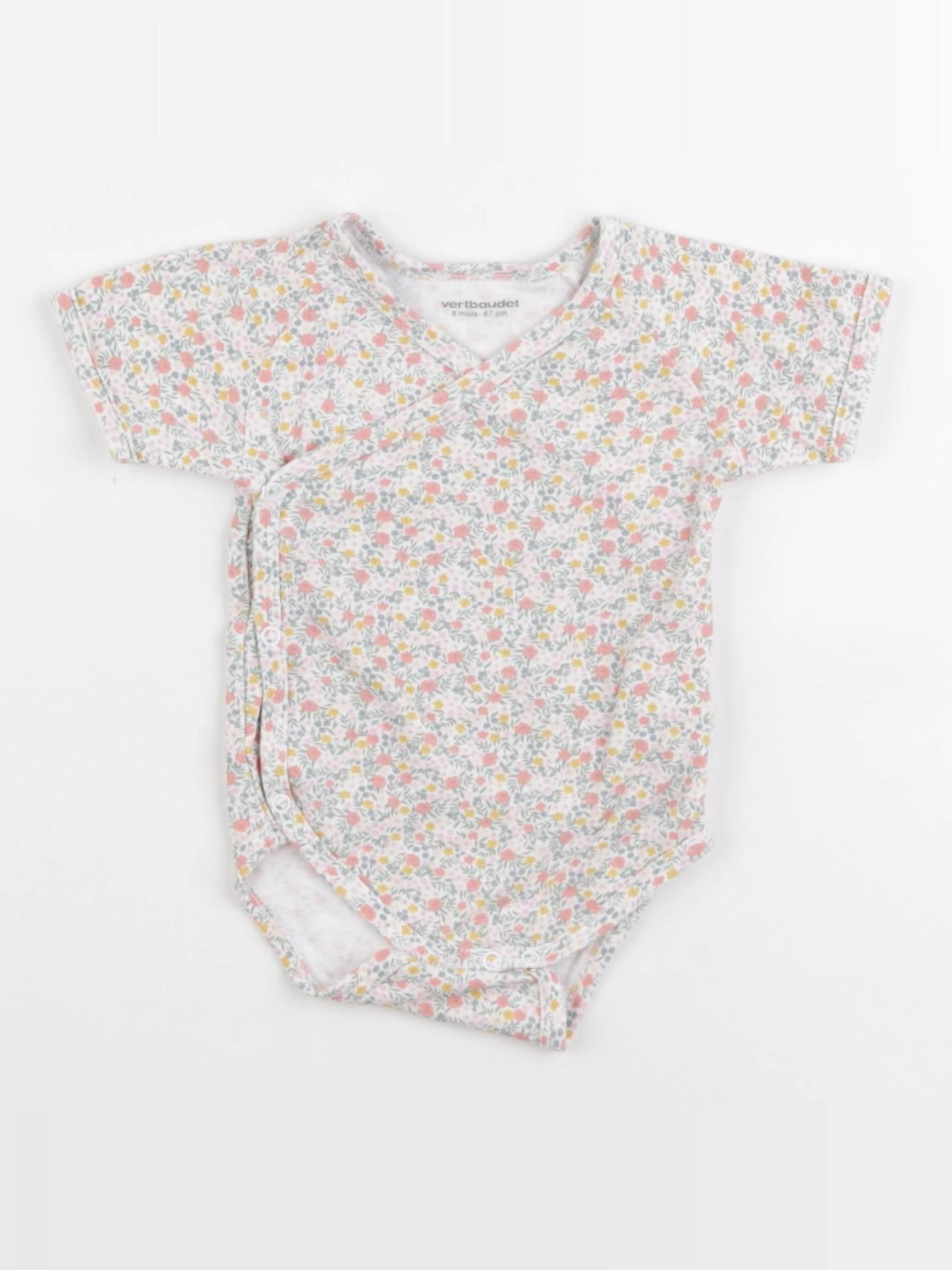 Vertbaudet - body multicolore - 6 mois