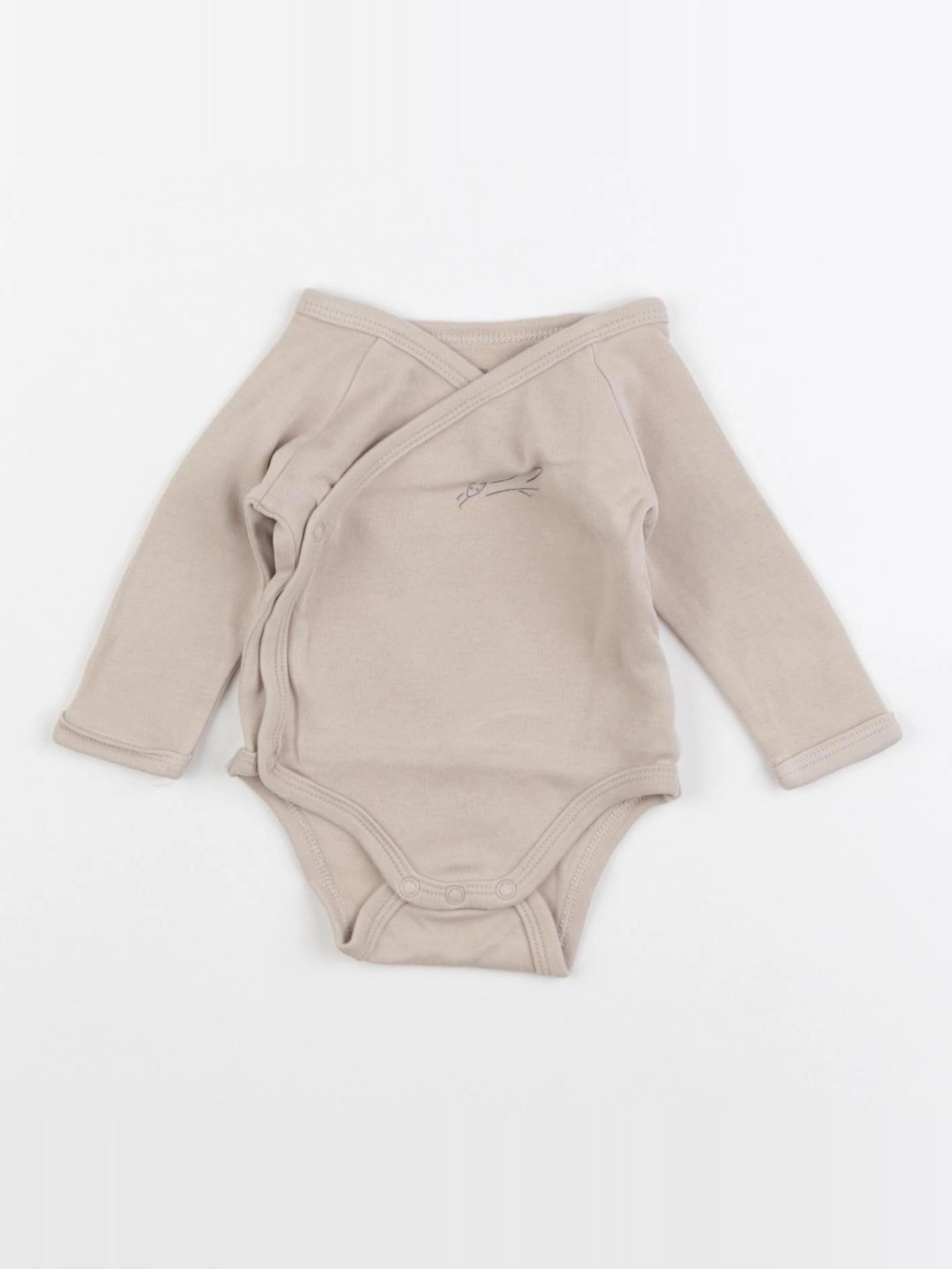 Vertbaudet - body beige - 1 mois