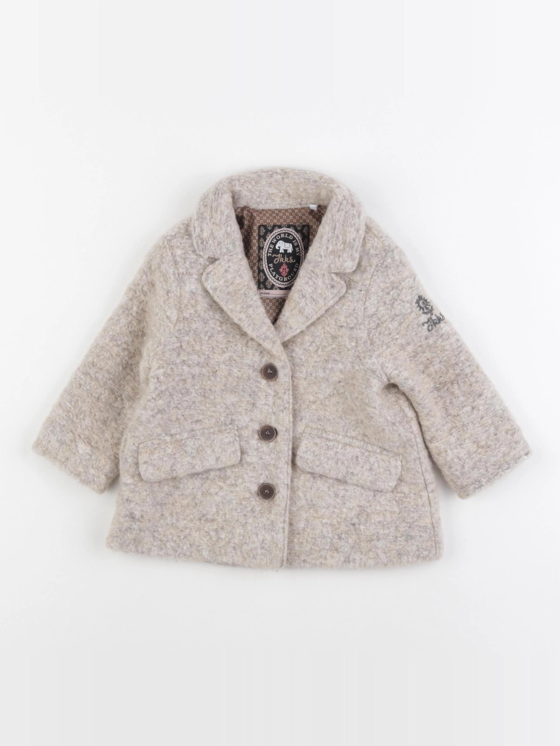 IKKS - manteau beige - 12 mois