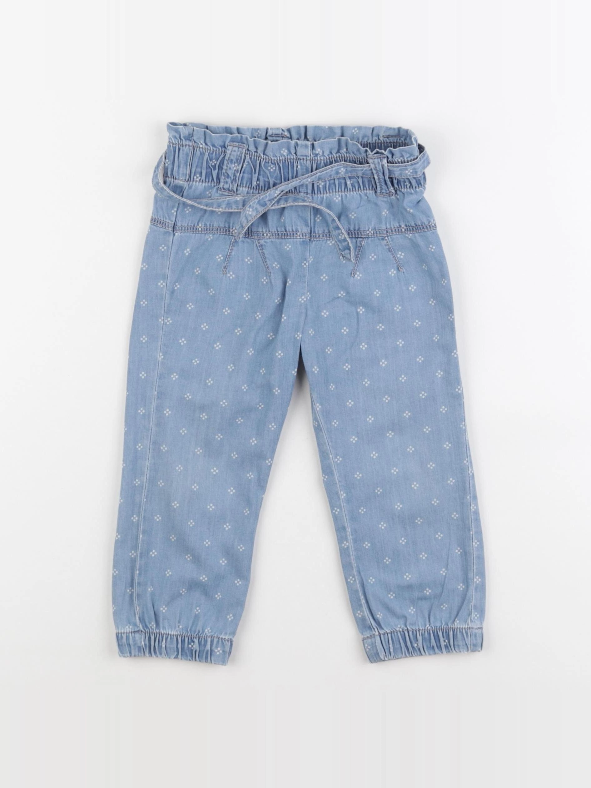 Vertbaudet - pantalon bleu - 24 mois