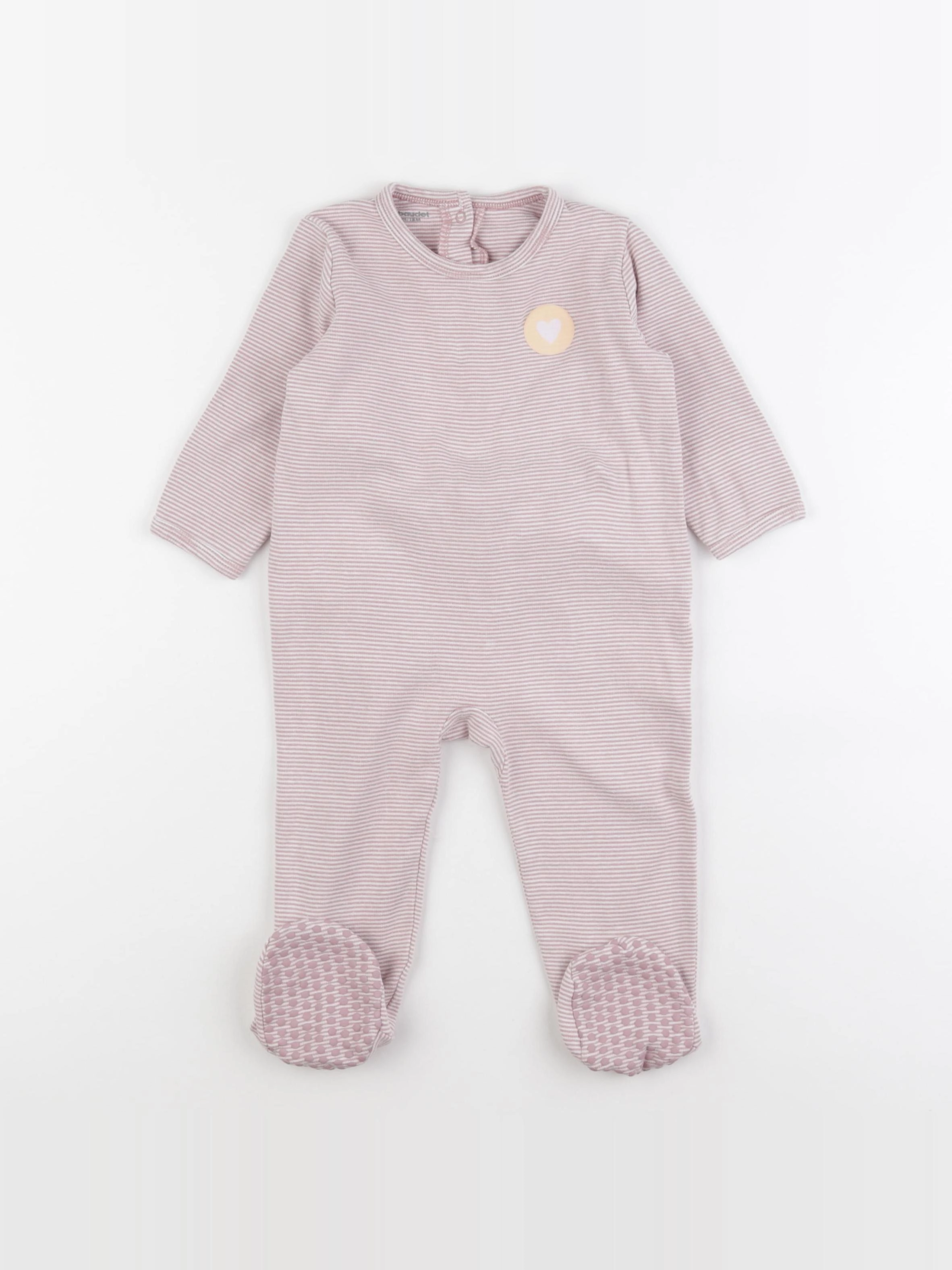 Vertbaudet - pyjama coton violet - 18 mois