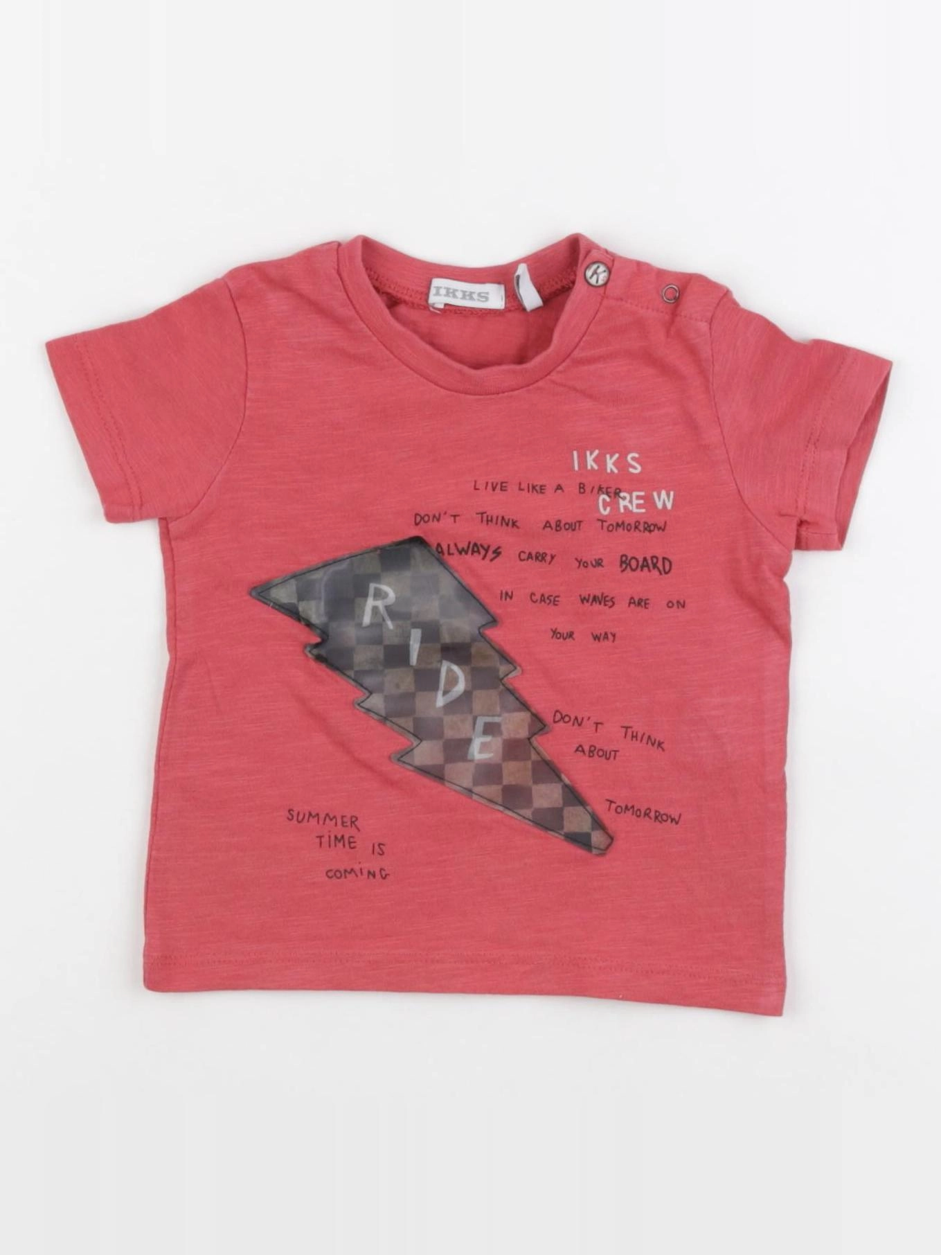 IKKS - tee-shirt rouge - 6 mois