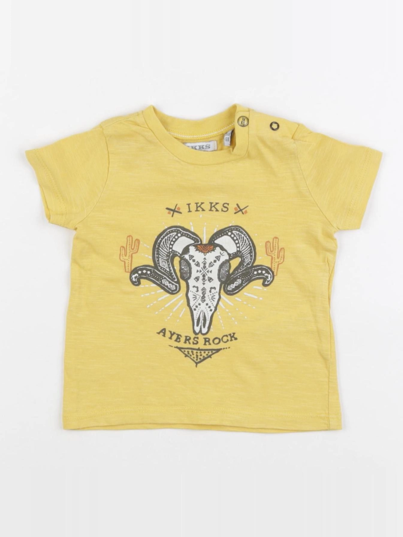 IKKS - tee-shirt jaune - 6 mois