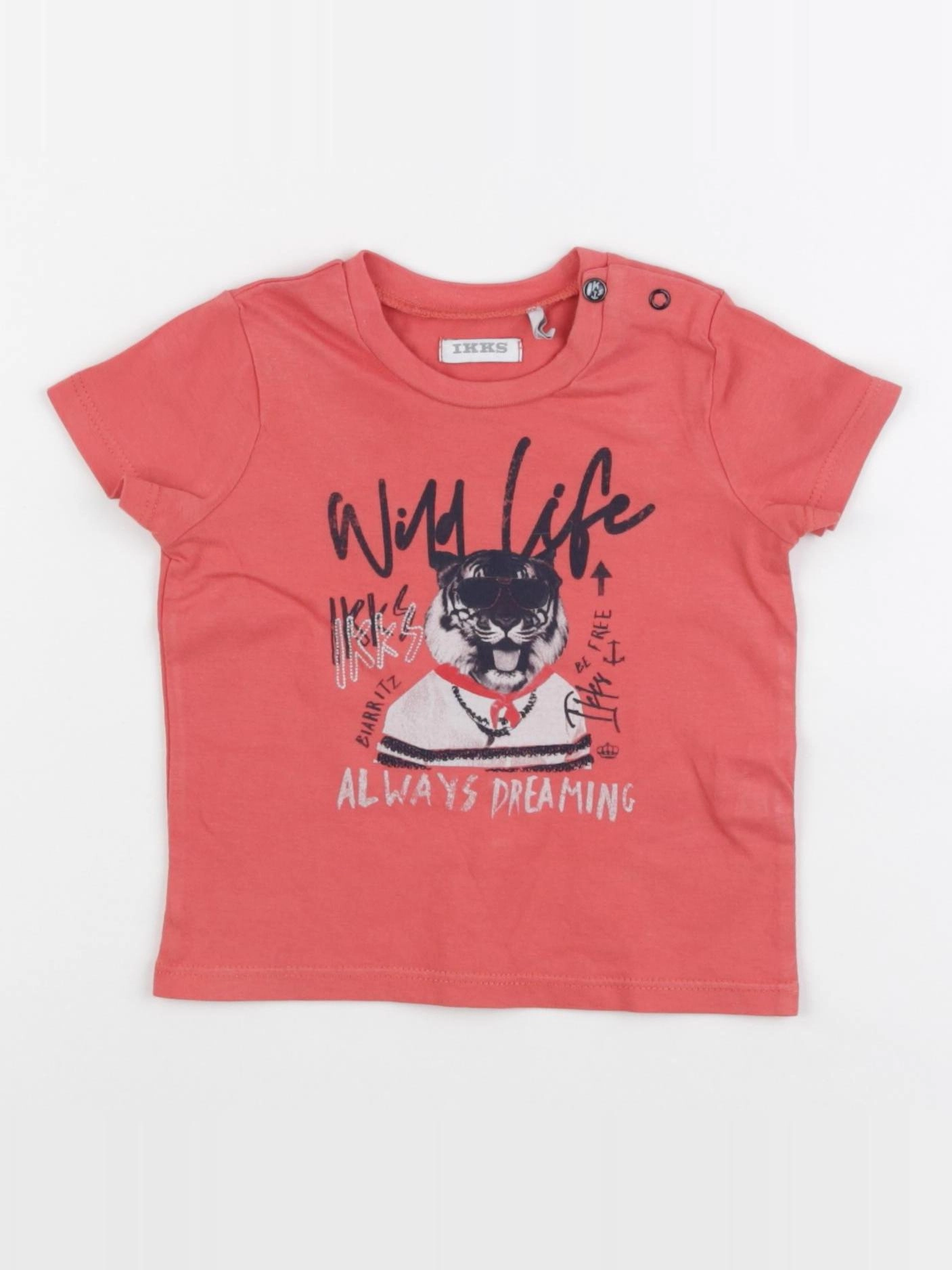 IKKS - tee-shirt orange - 6 mois