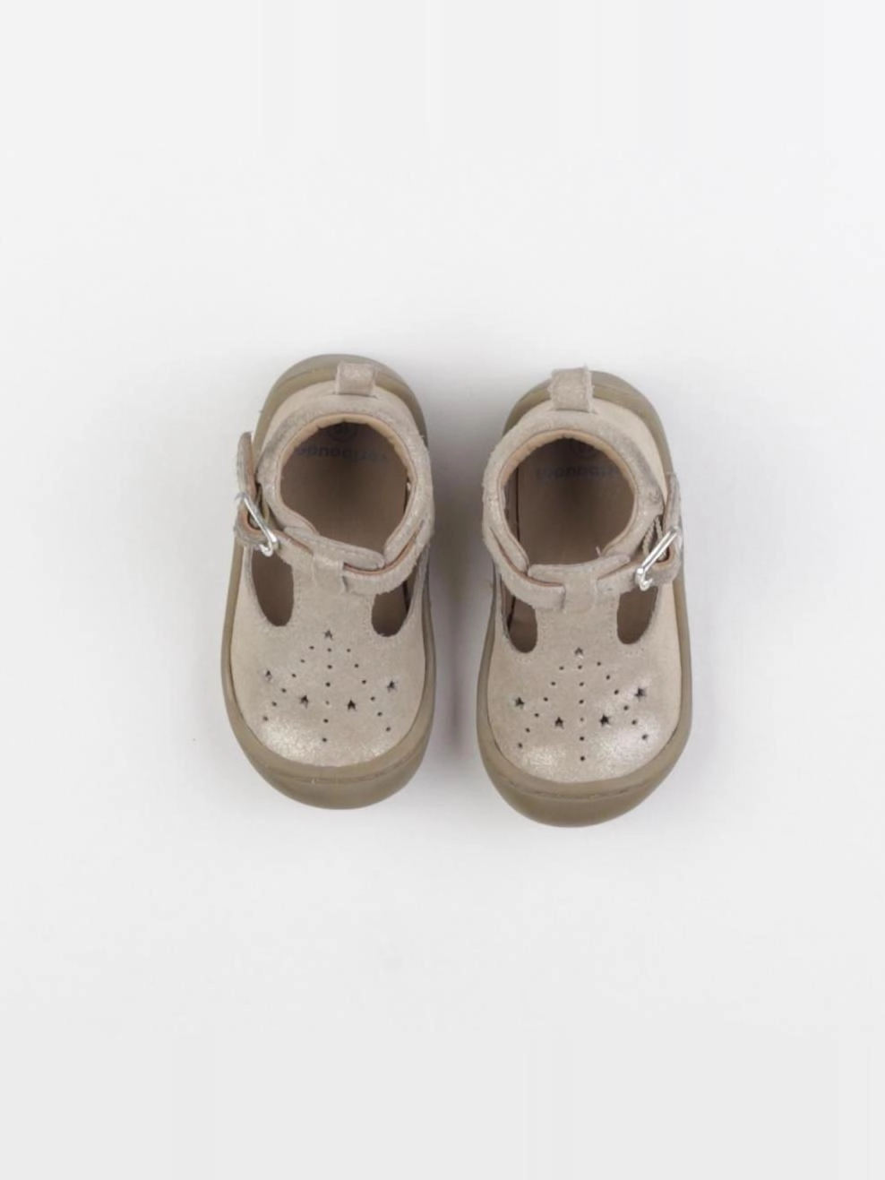 Vertbaudet - derbies beige, bronze - pointure 19