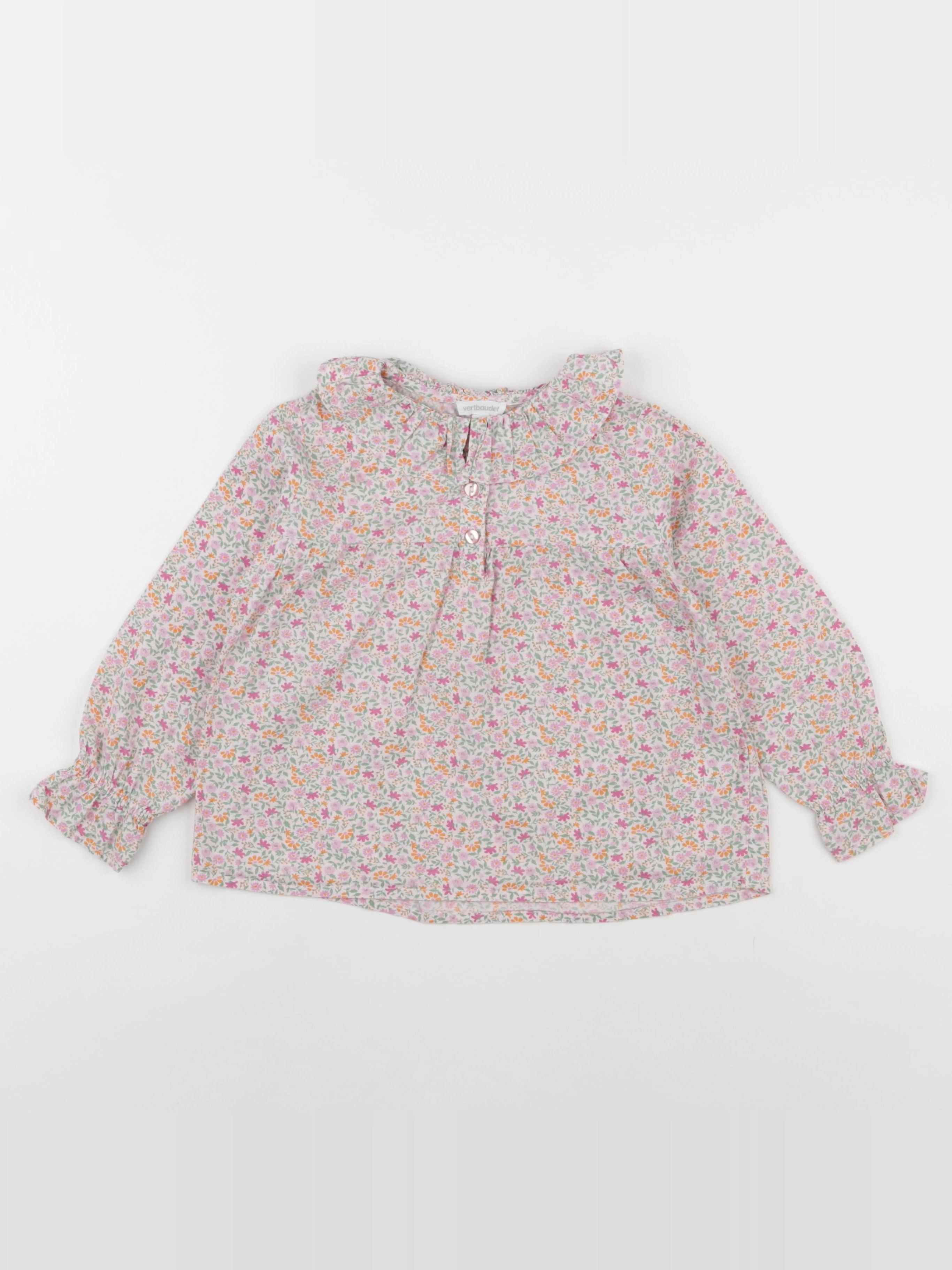 Vertbaudet - blouse rose - 5 ans