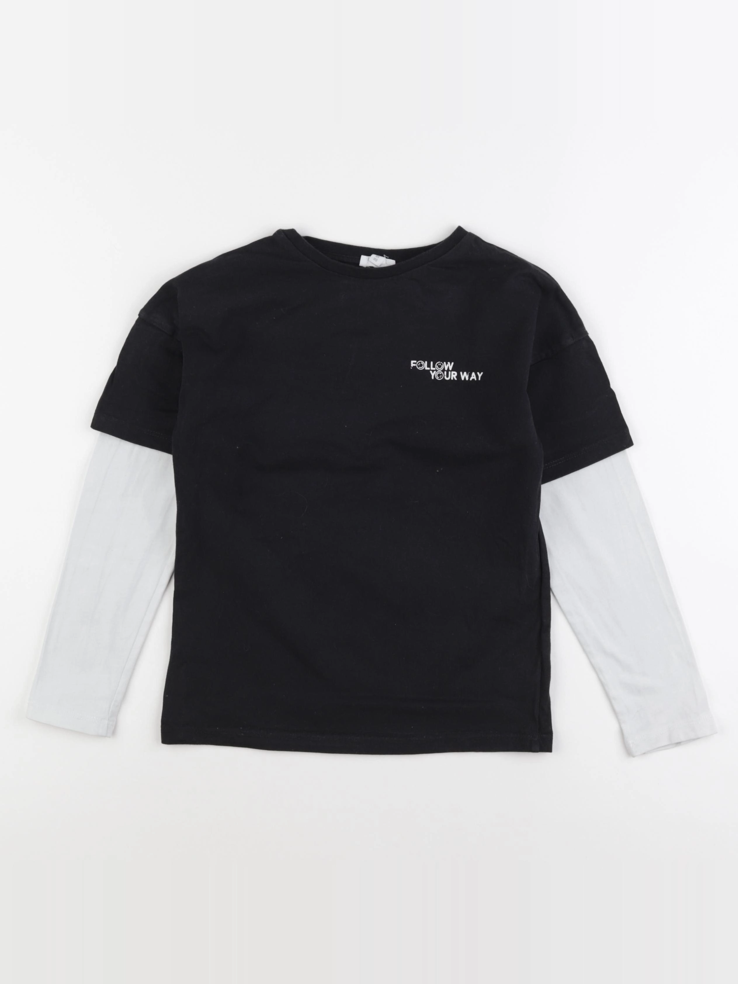 Storytelling - tee-shirt imprimé au dos noir, blanc - 10 ans
