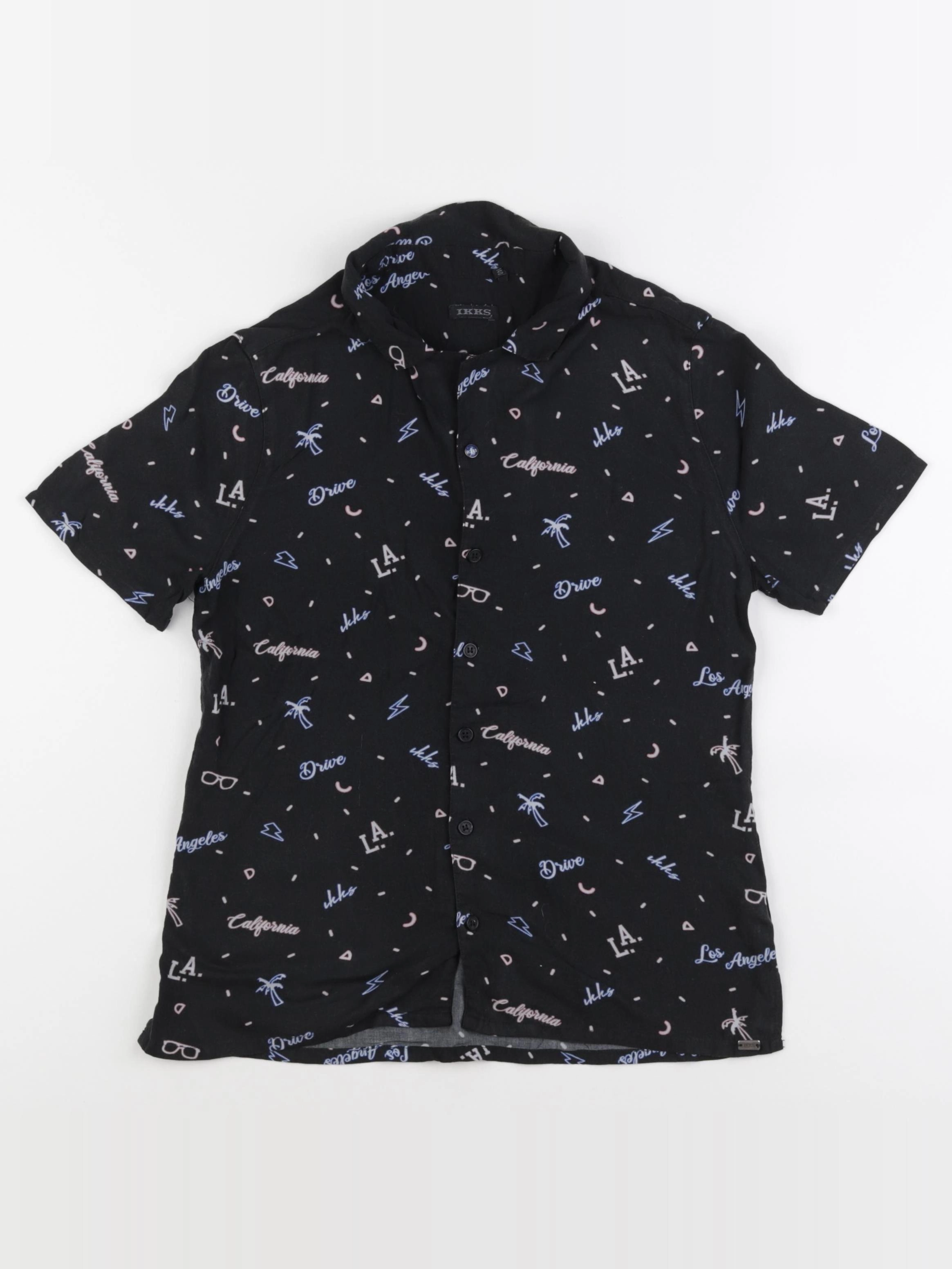 IKKS - chemise noir - 10 ans