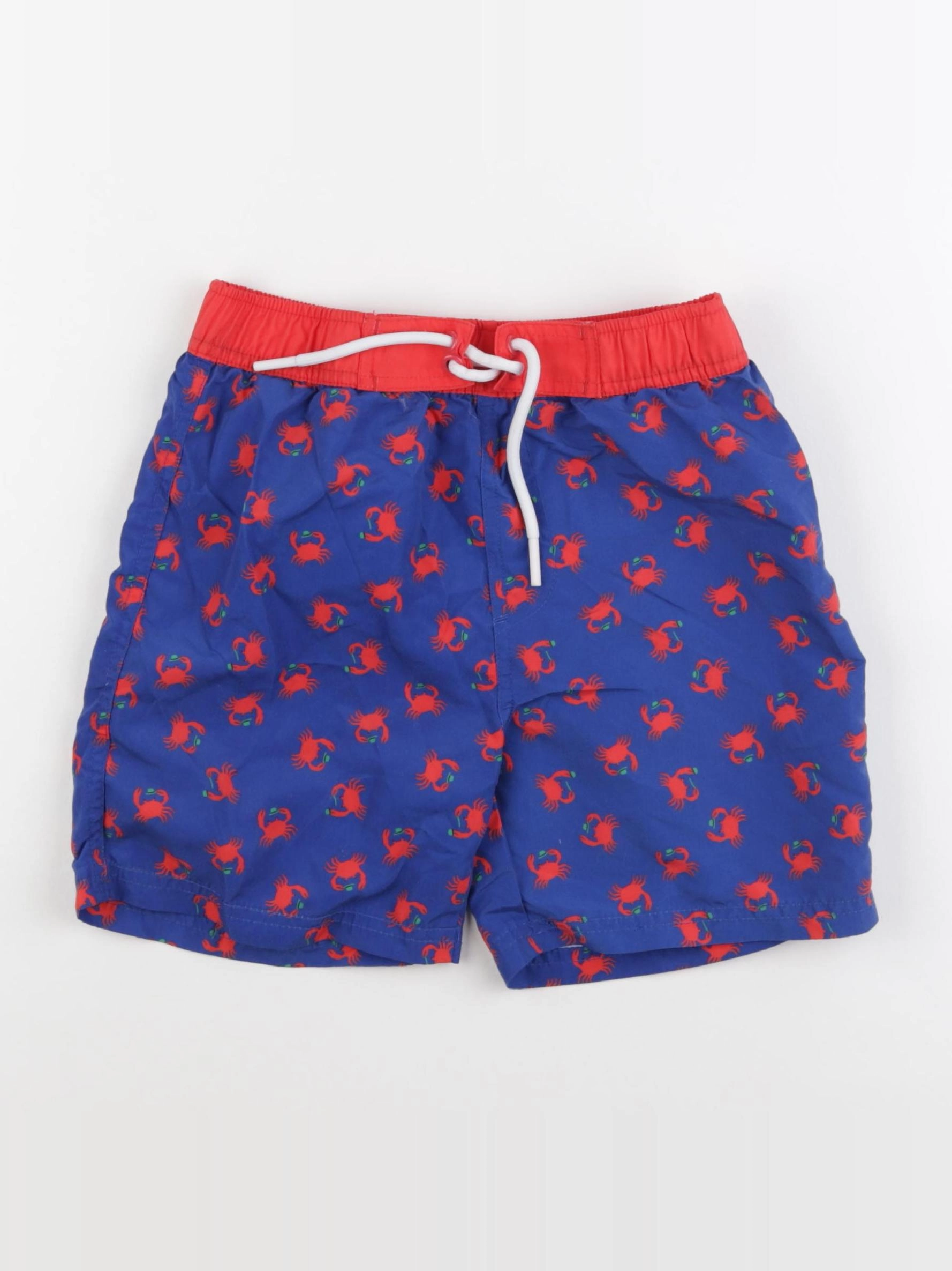 Monoprix - maillot de bain bleu, rouge - 10 ans