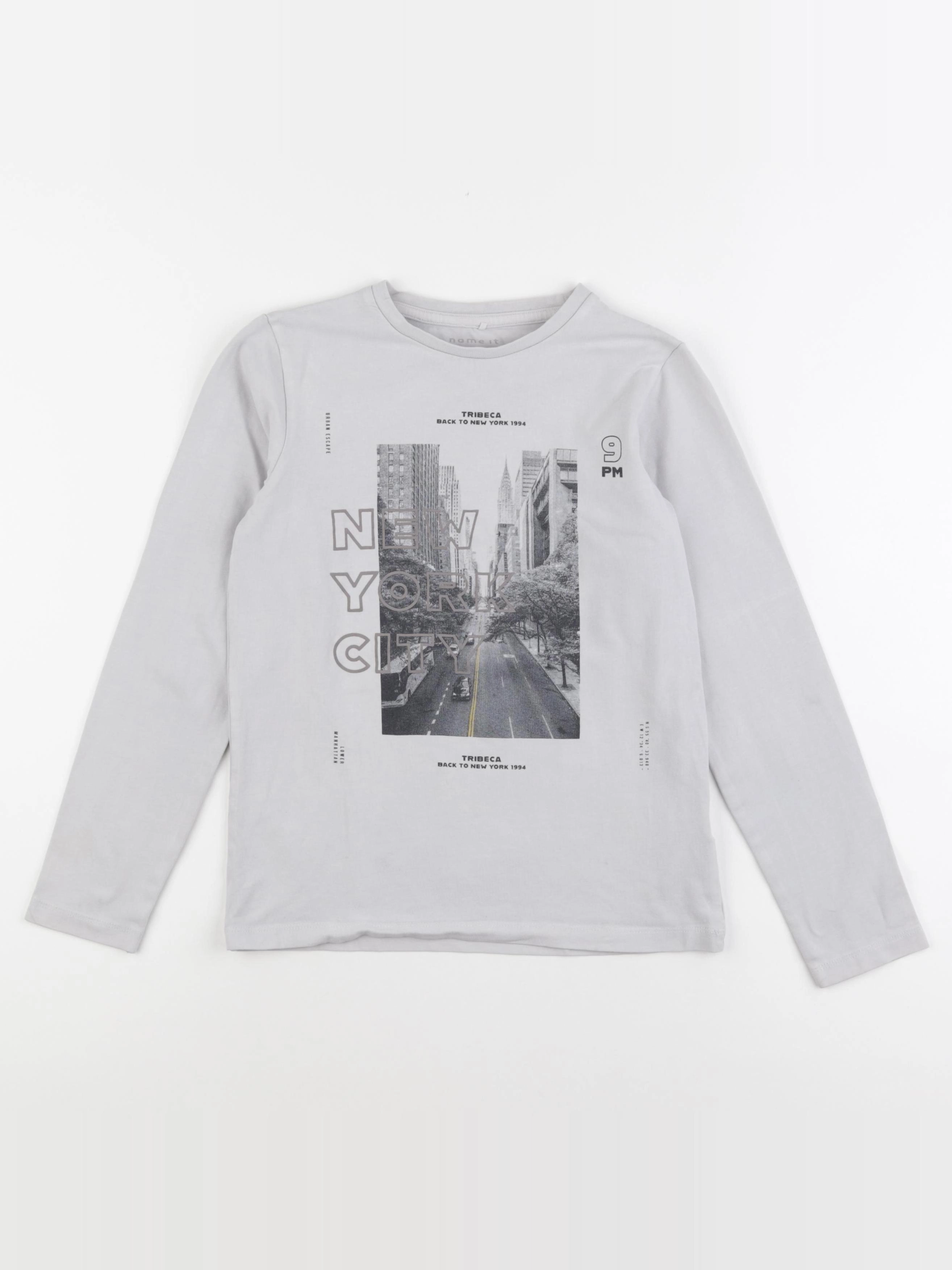 Name it - tee-shirt gris - 9/10 ans