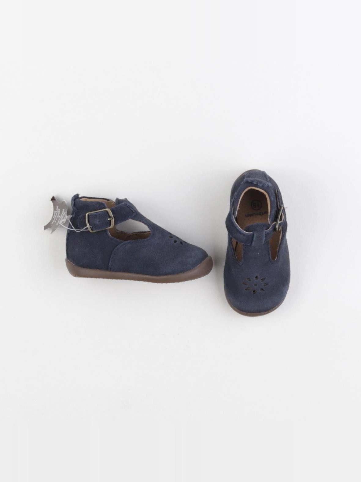 Vertbaudet - derbies bleu - pointure 18