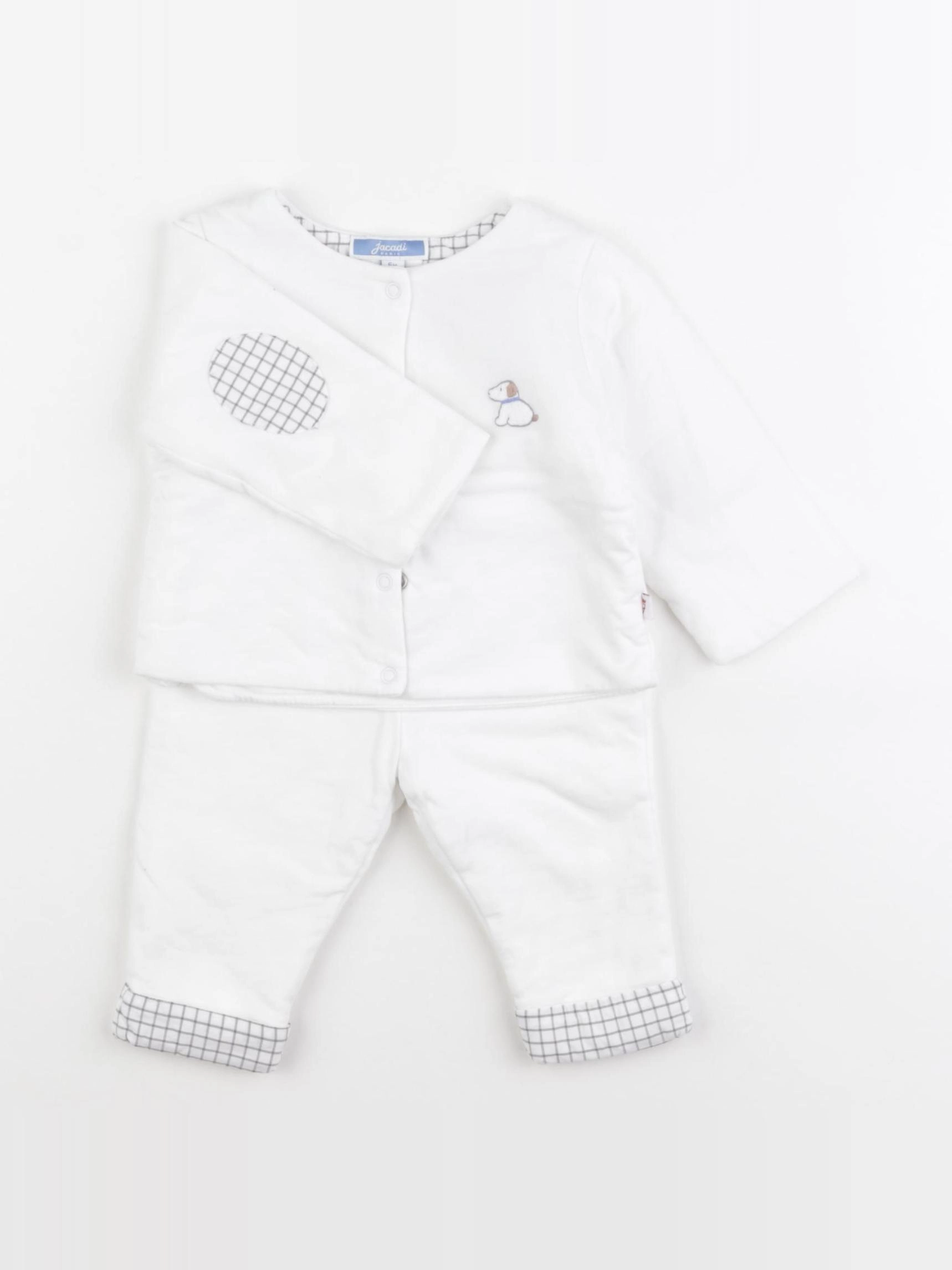 Jacadi - ensemble blanc - 6 mois