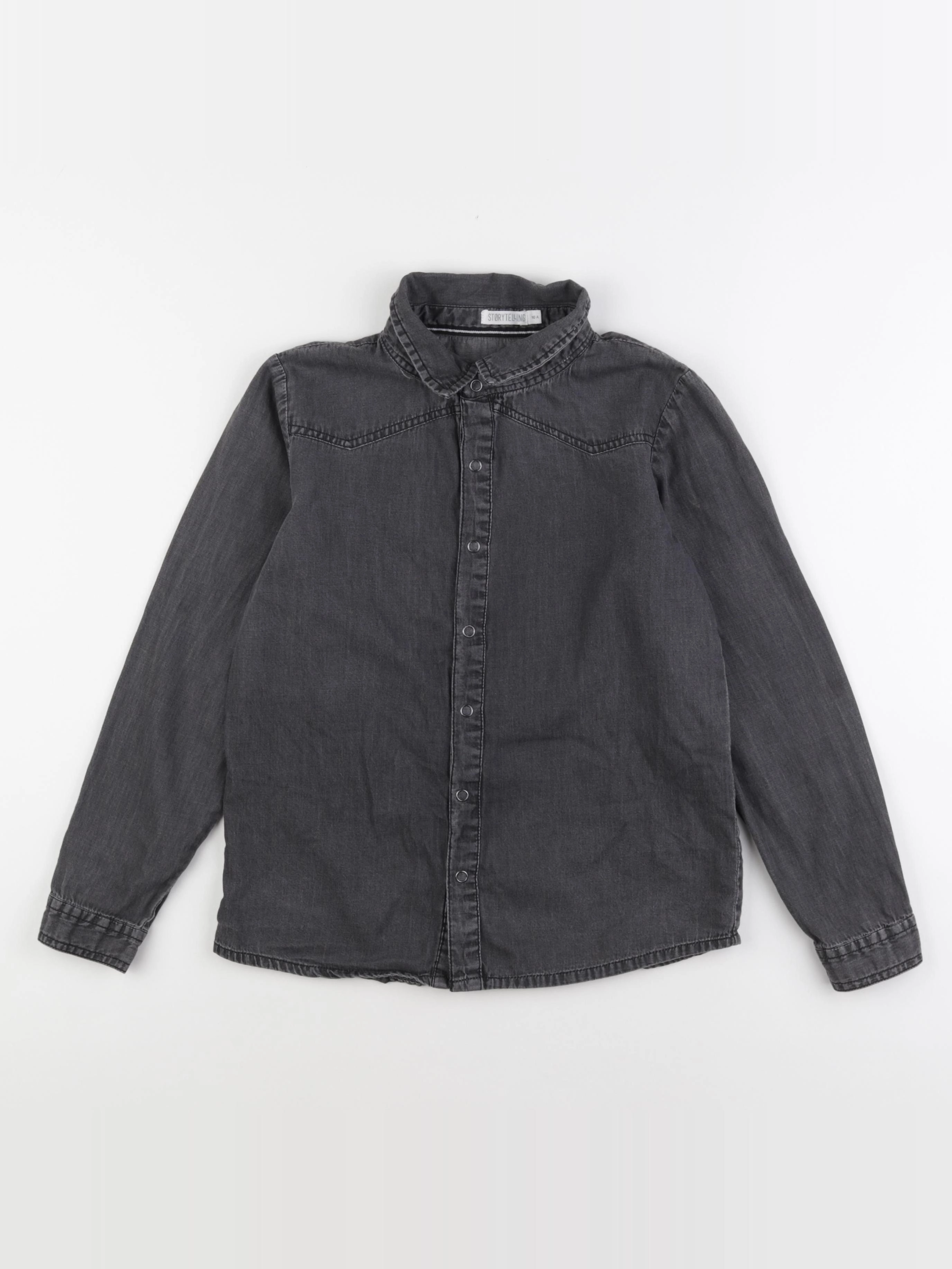 Storytelling - chemise gris - 10 ans