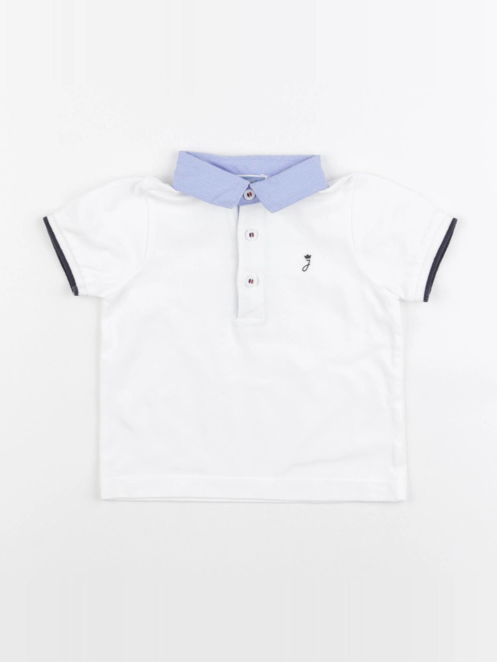 Jacadi - polo blanc - 12 mois