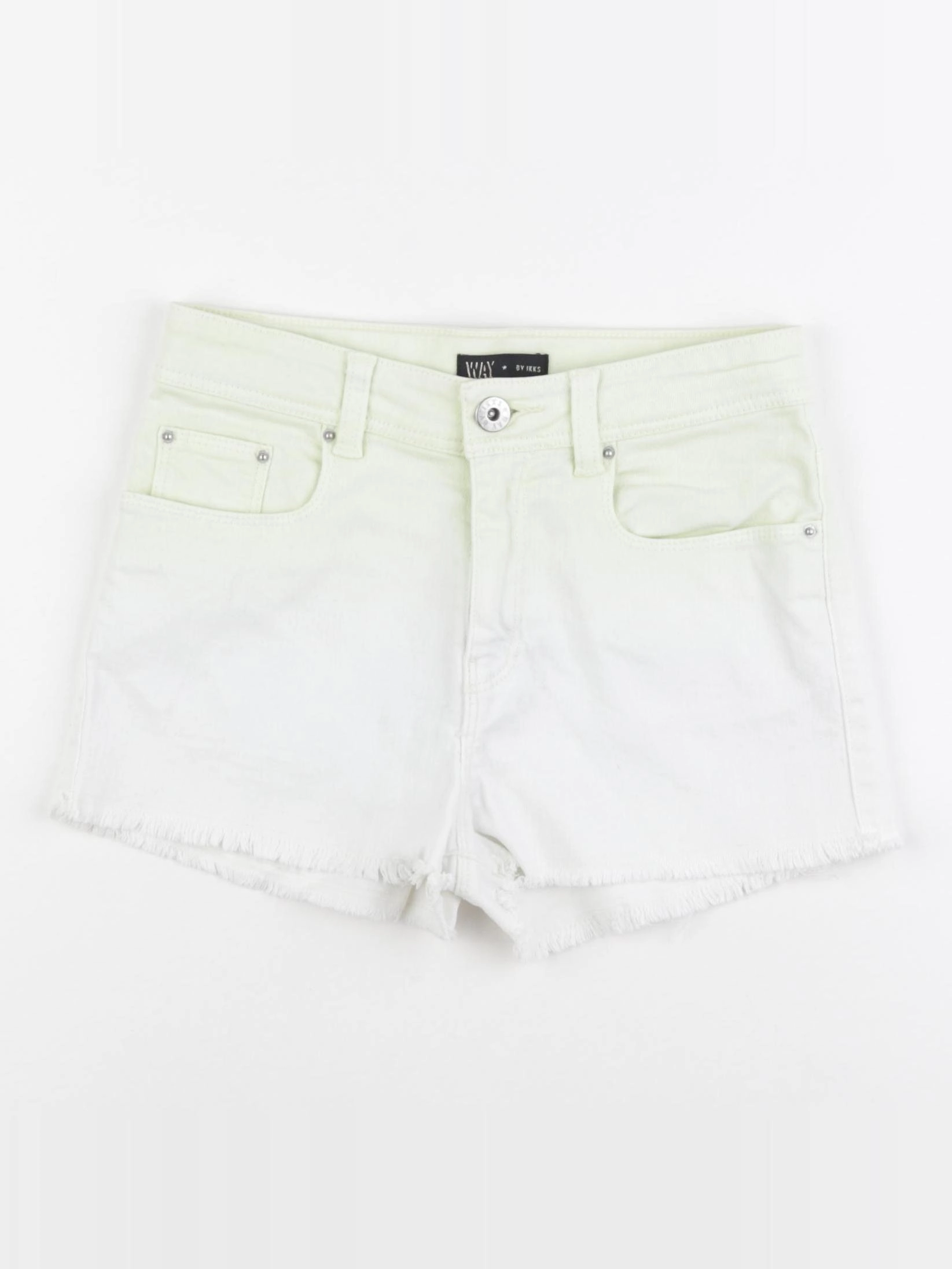 IKKS - short jaune, blanc - 10 ans