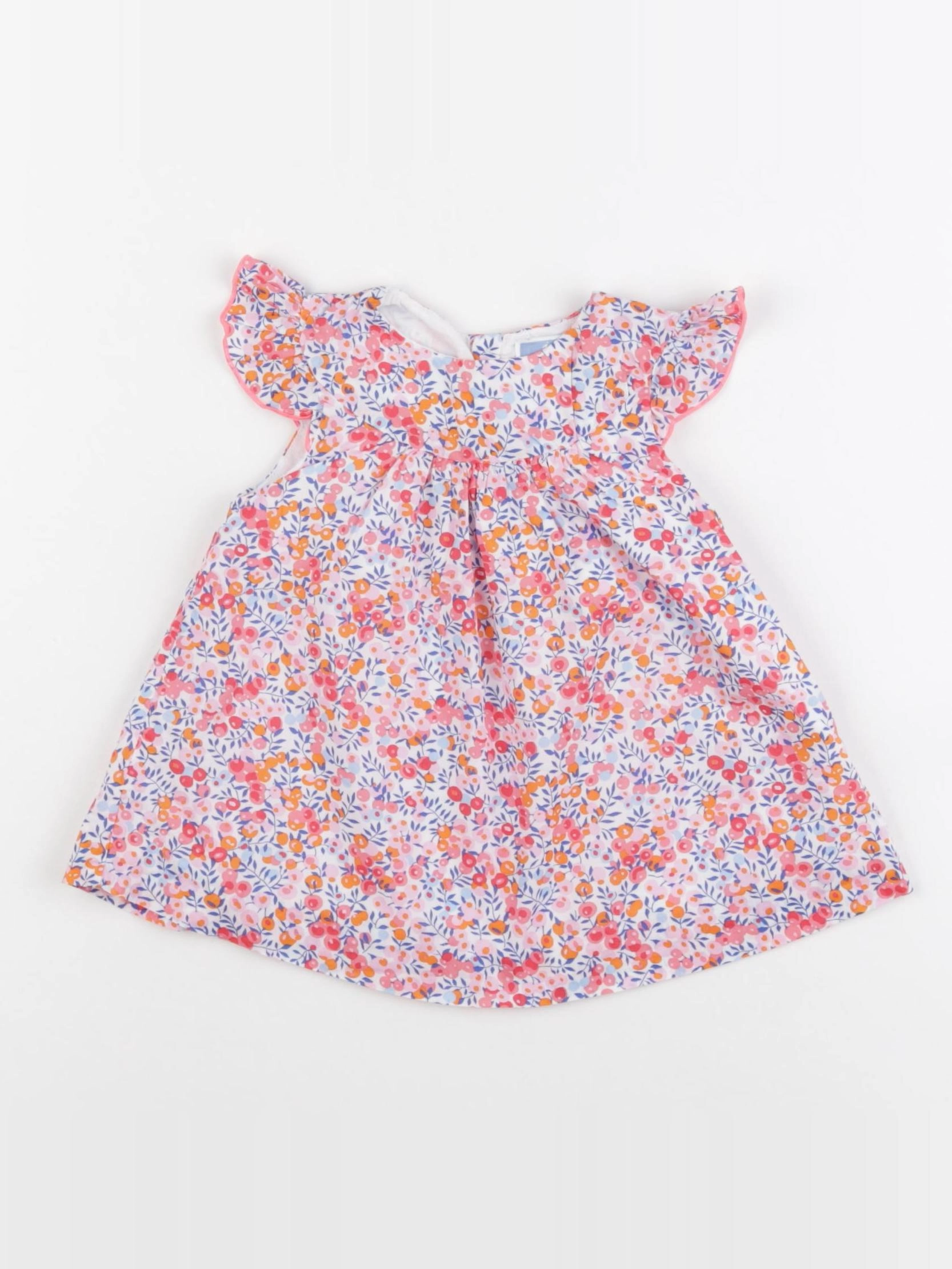 Jacadi - robe liberty multicolore - 6 mois