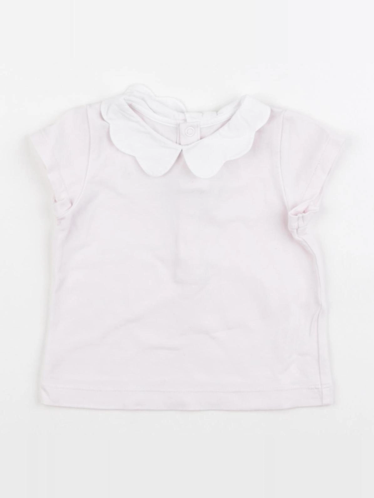 Jacadi - tee-shirt rose - 6 mois