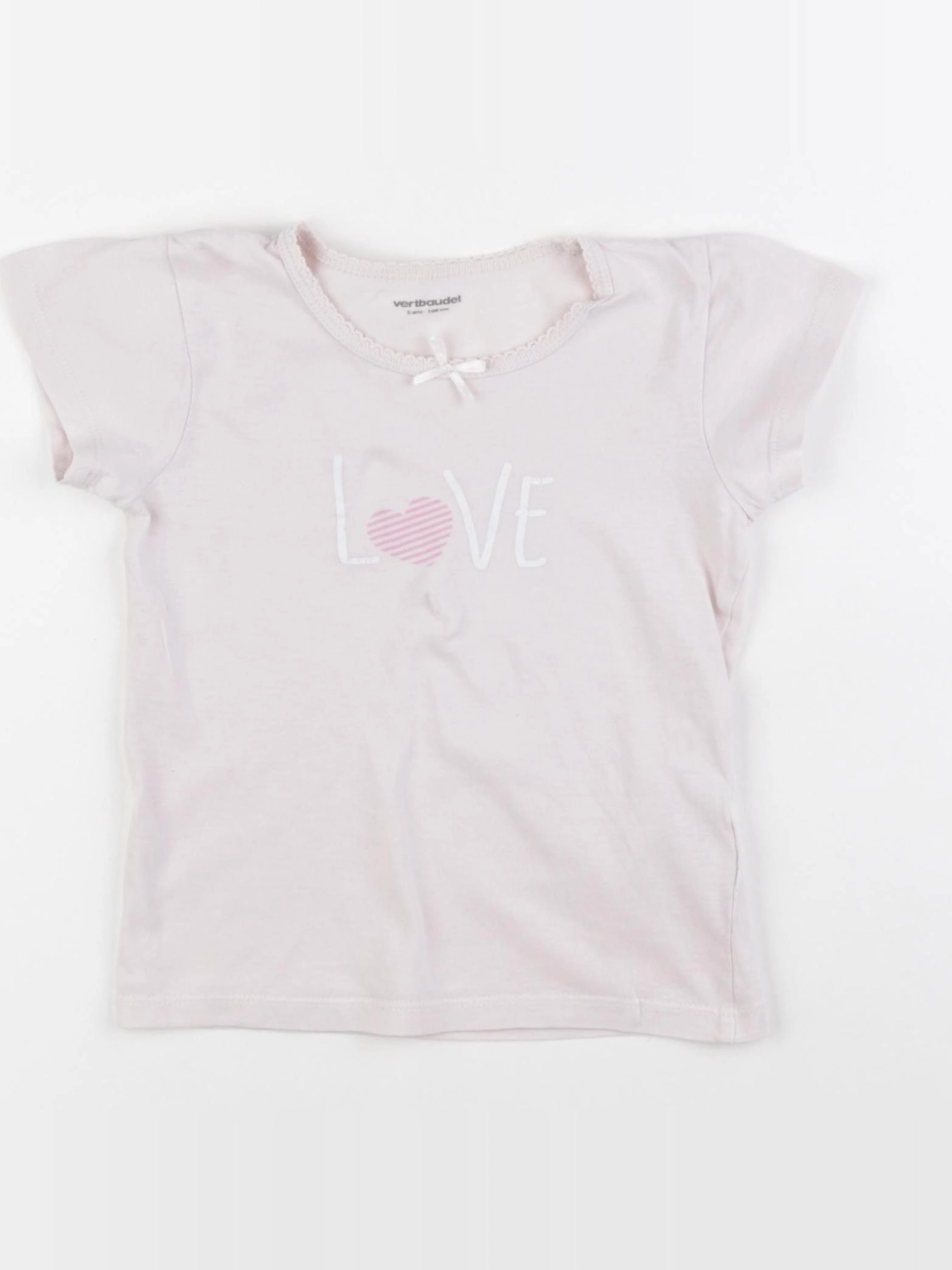 Vertbaudet - maillot de corps rose - 5 ans
