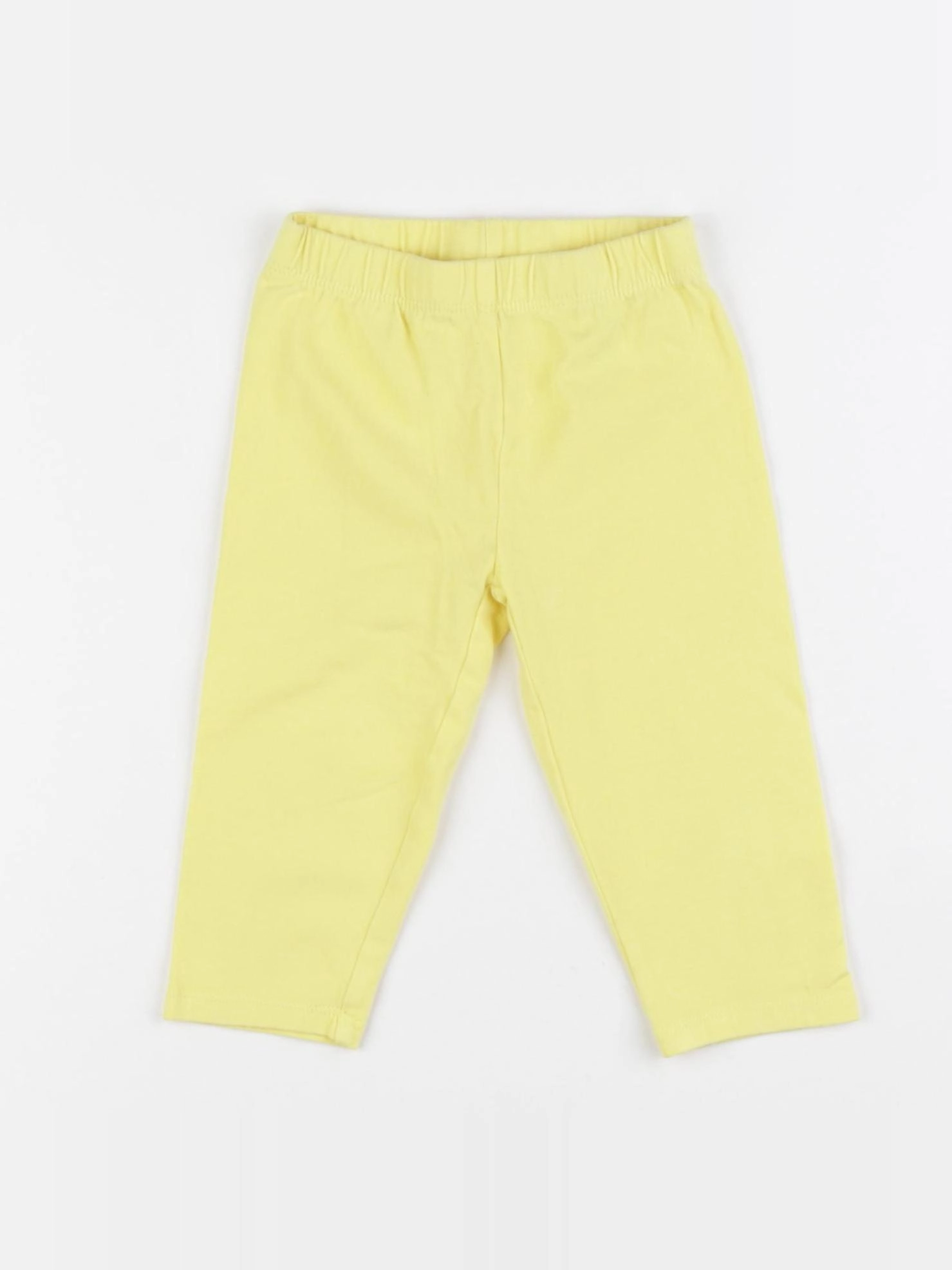 Vertbaudet - legging court jaune - 3/4 ans