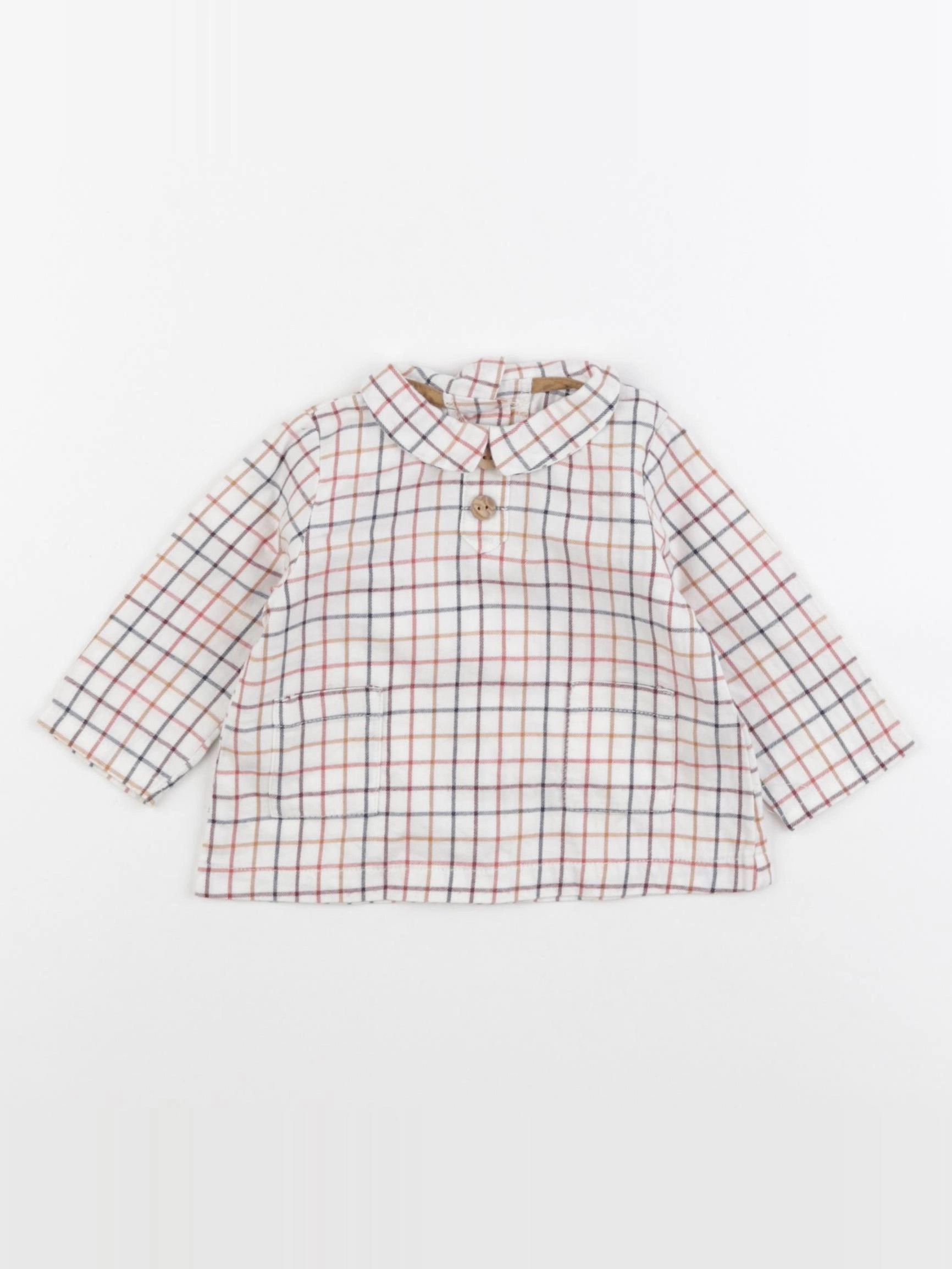Frangin Frangine - chemise multicolore - 3 mois