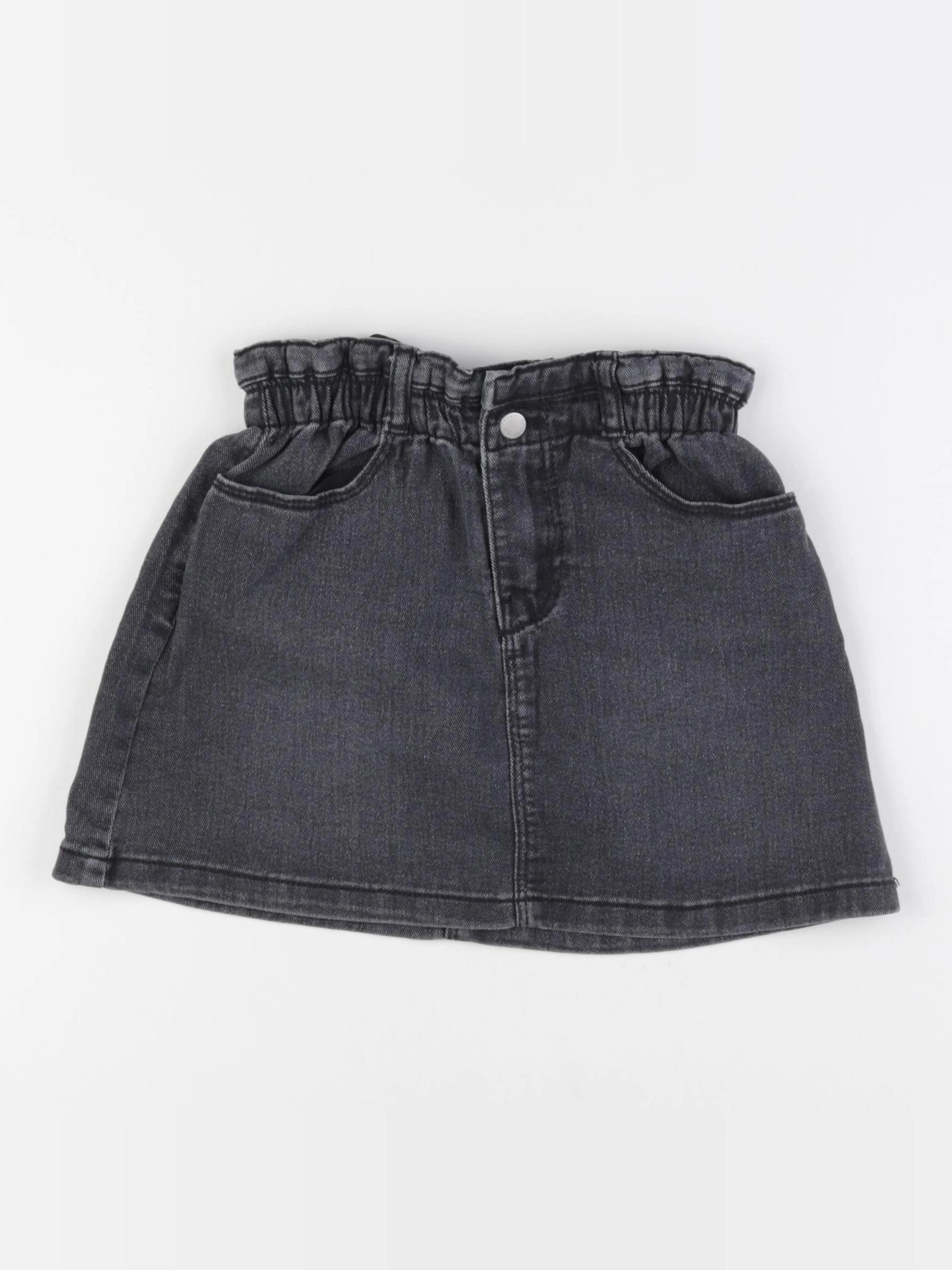 Okaidi - jupe gris, noir - 6 ans
