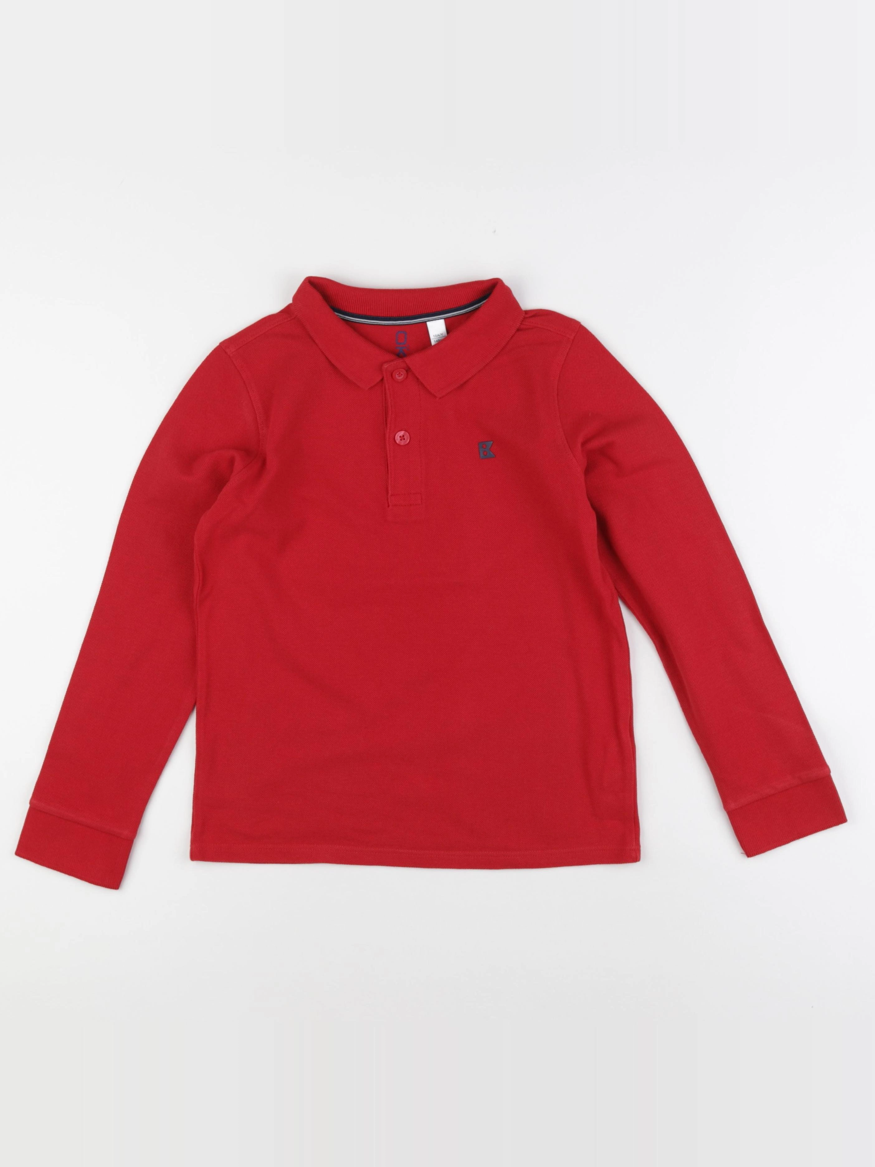 Okaidi - polo rouge - 10 ans