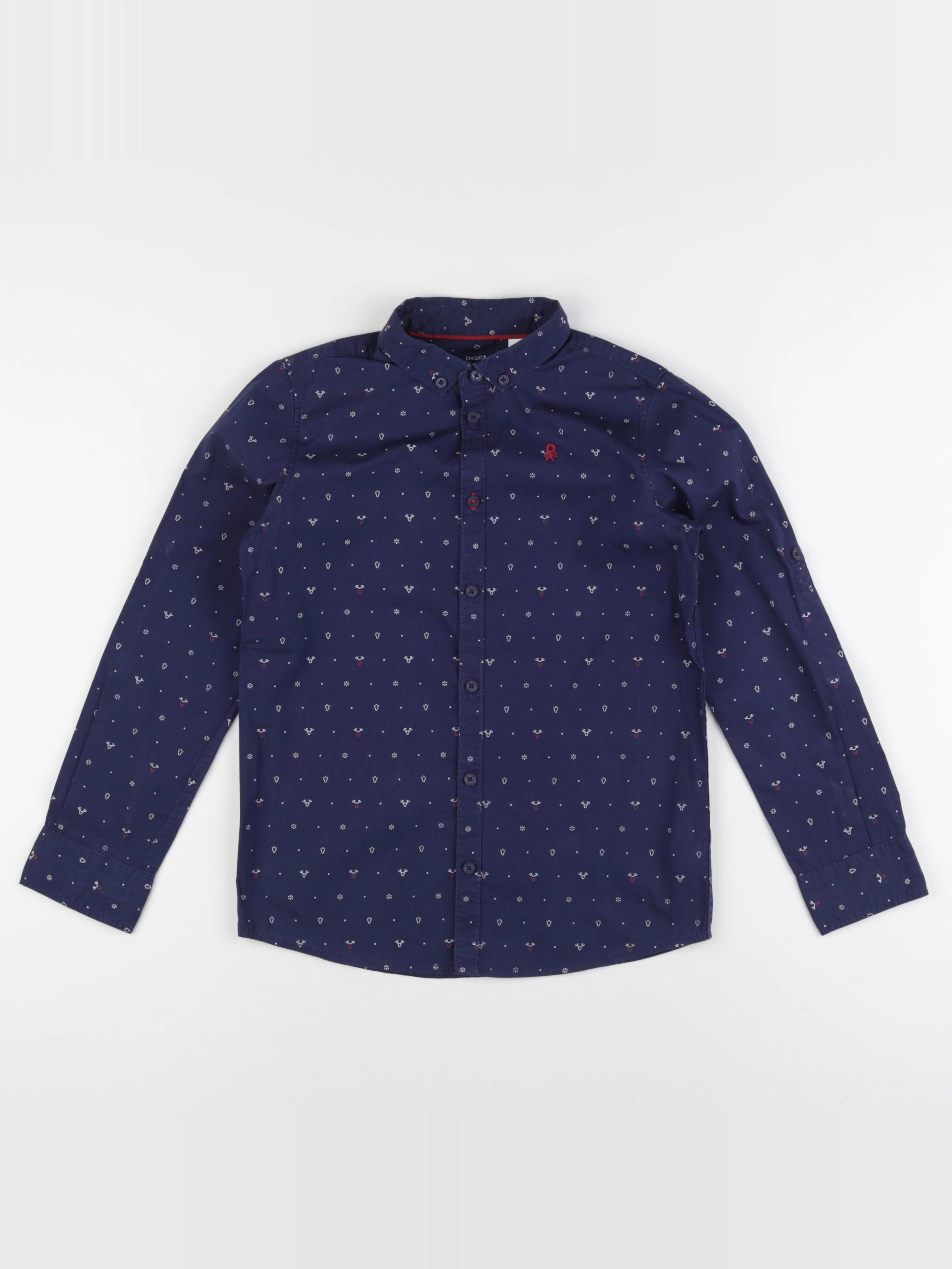 Okaidi - chemise bleu - 10 ans