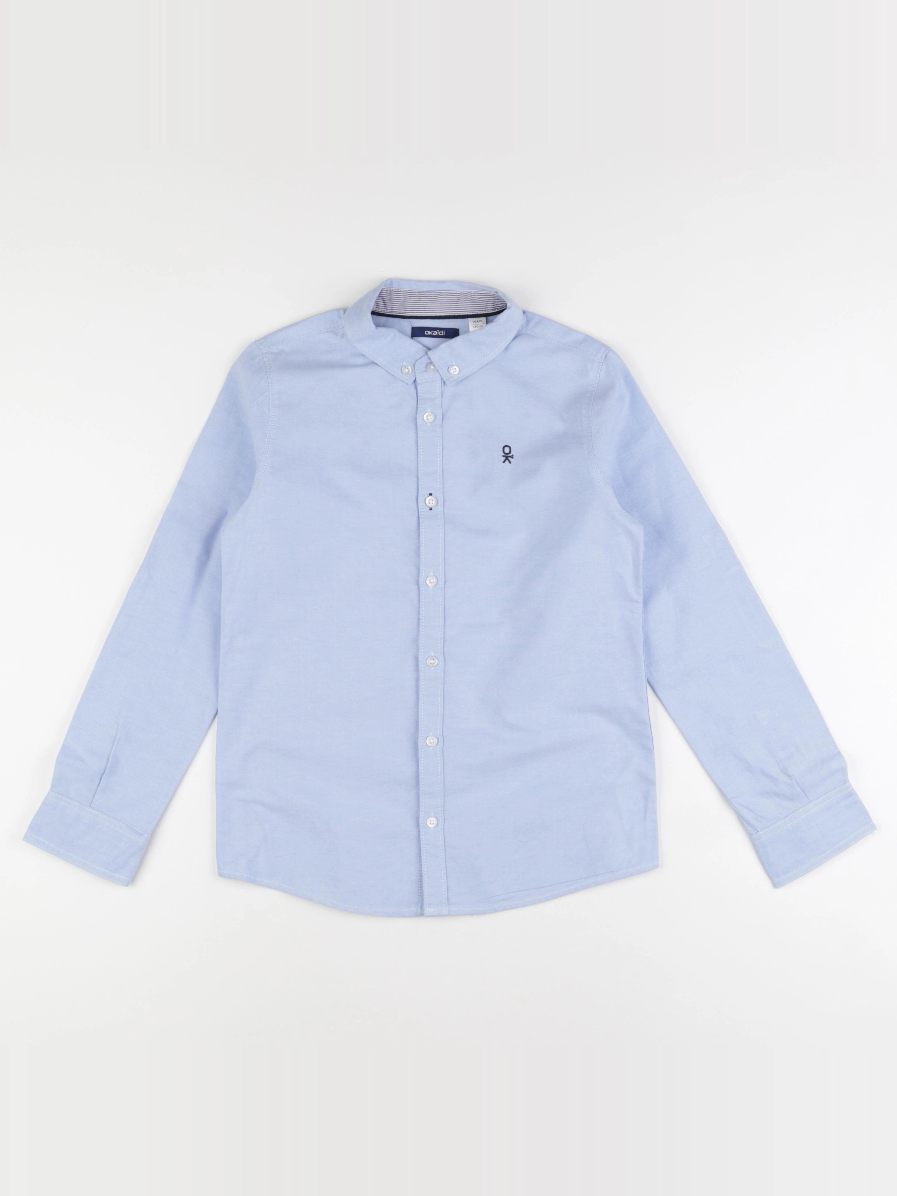 Okaidi - chemise bleu - 10 ans