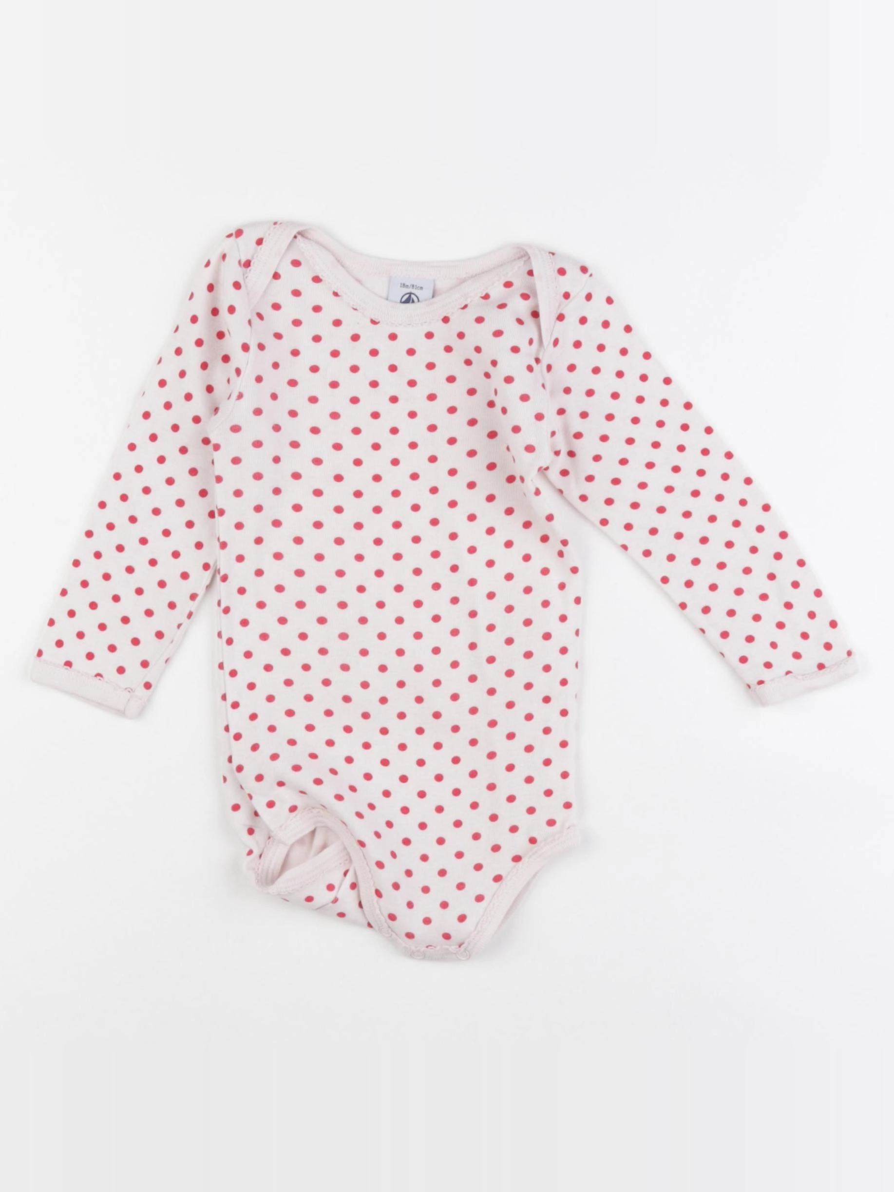 Petit Bateau - body rose - 18 mois