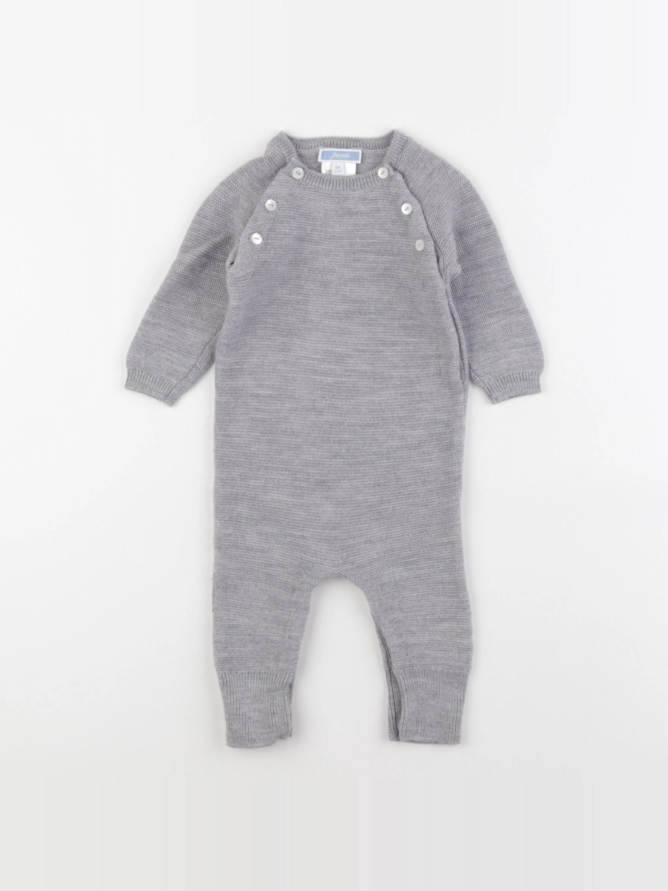 Jacadi - combinaison gris - 6 mois