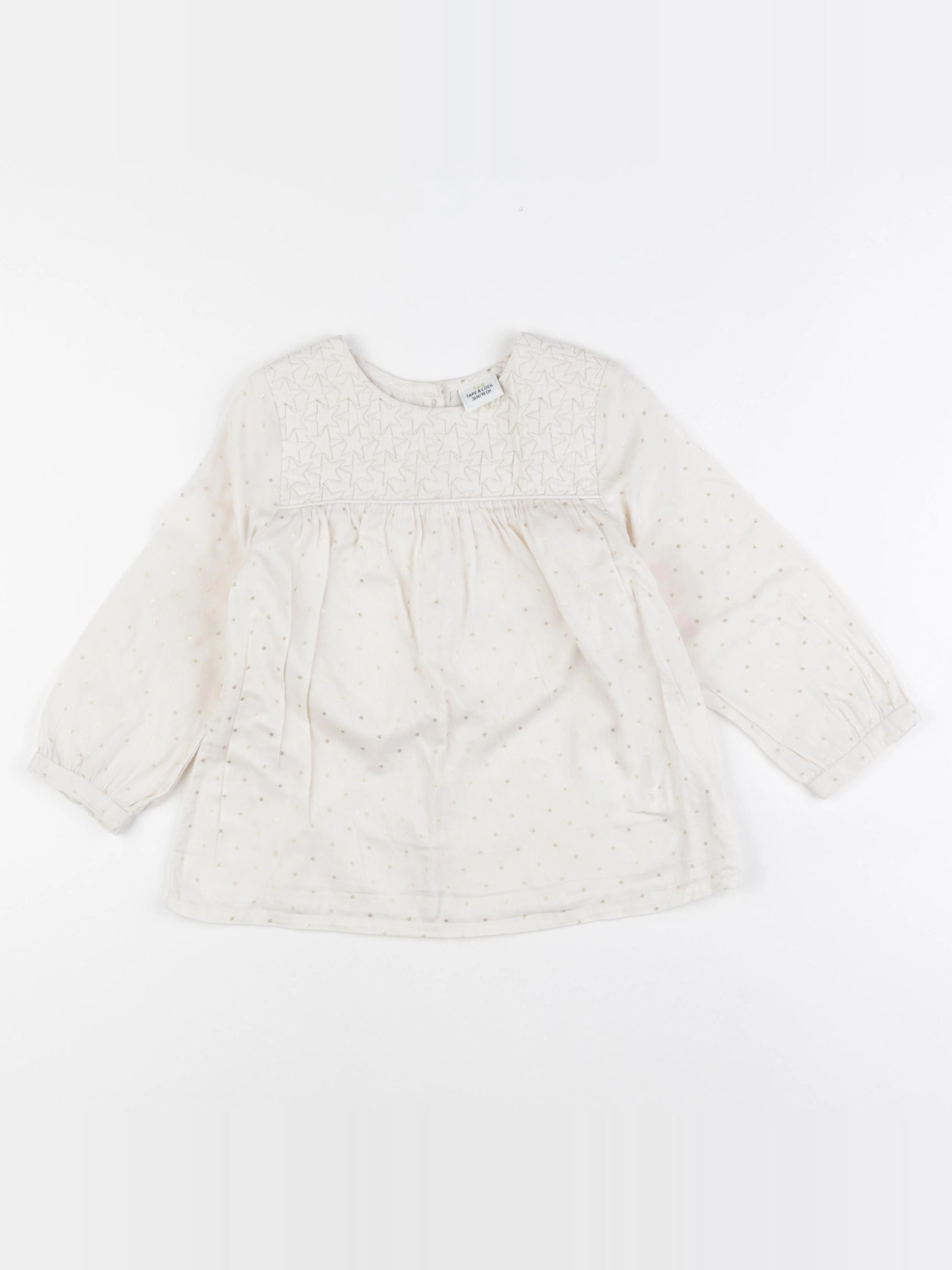 Tape à l'oeil - blouse blanc, or - 36 mois