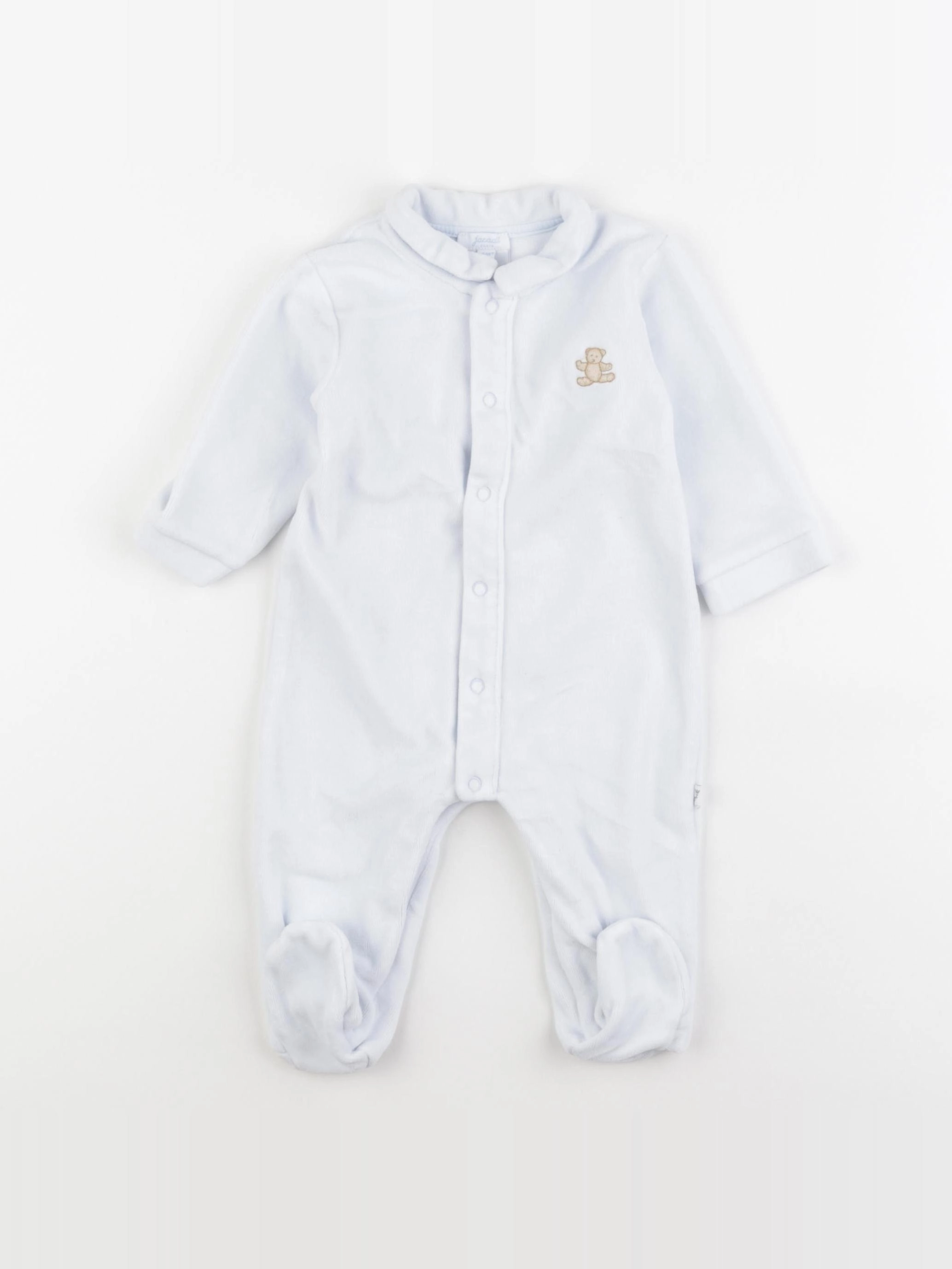 Jacadi - pyjama velours bleu - 6 mois