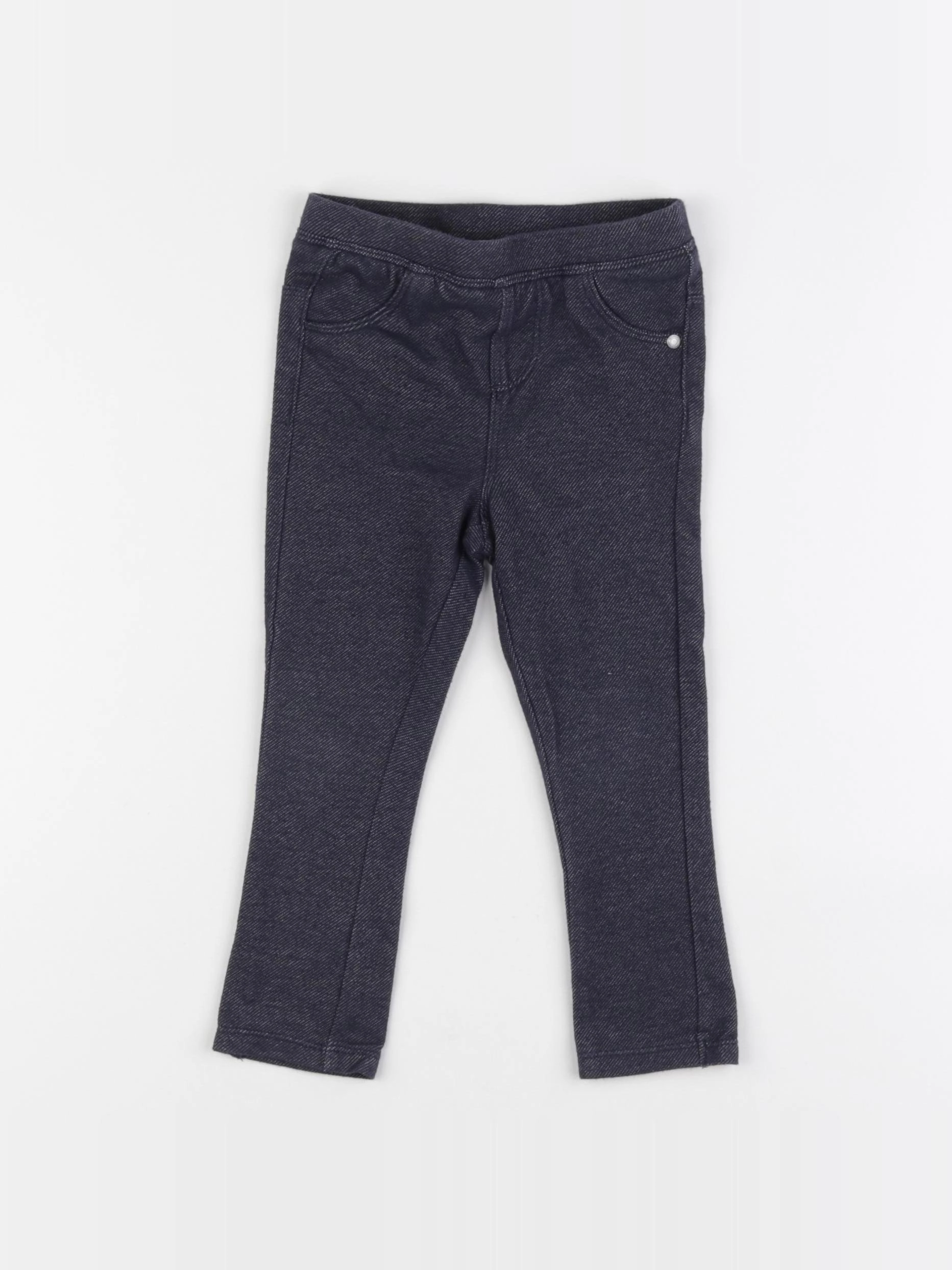 Vertbaudet - jegging bleu - 24 mois