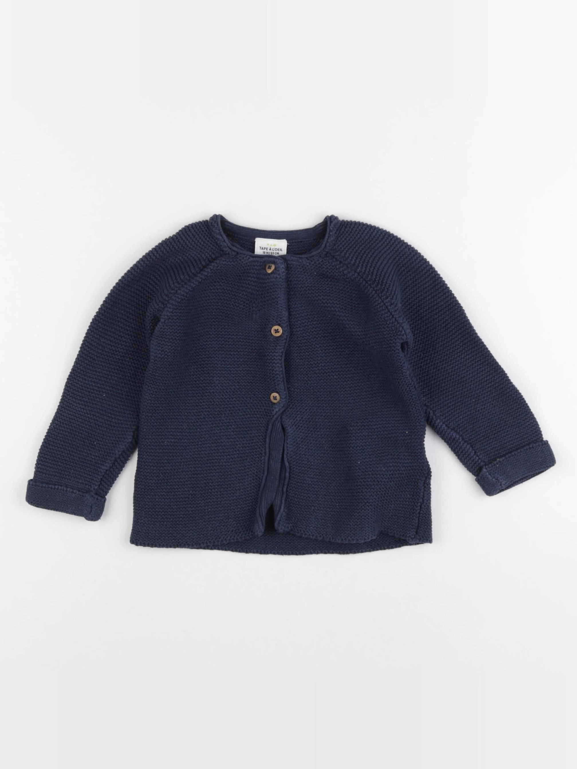Tape à l'oeil - gilet bleu - 18 mois